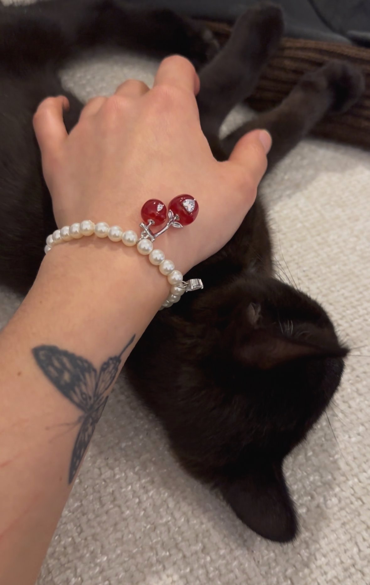 Cherry Pearl Bracelet
