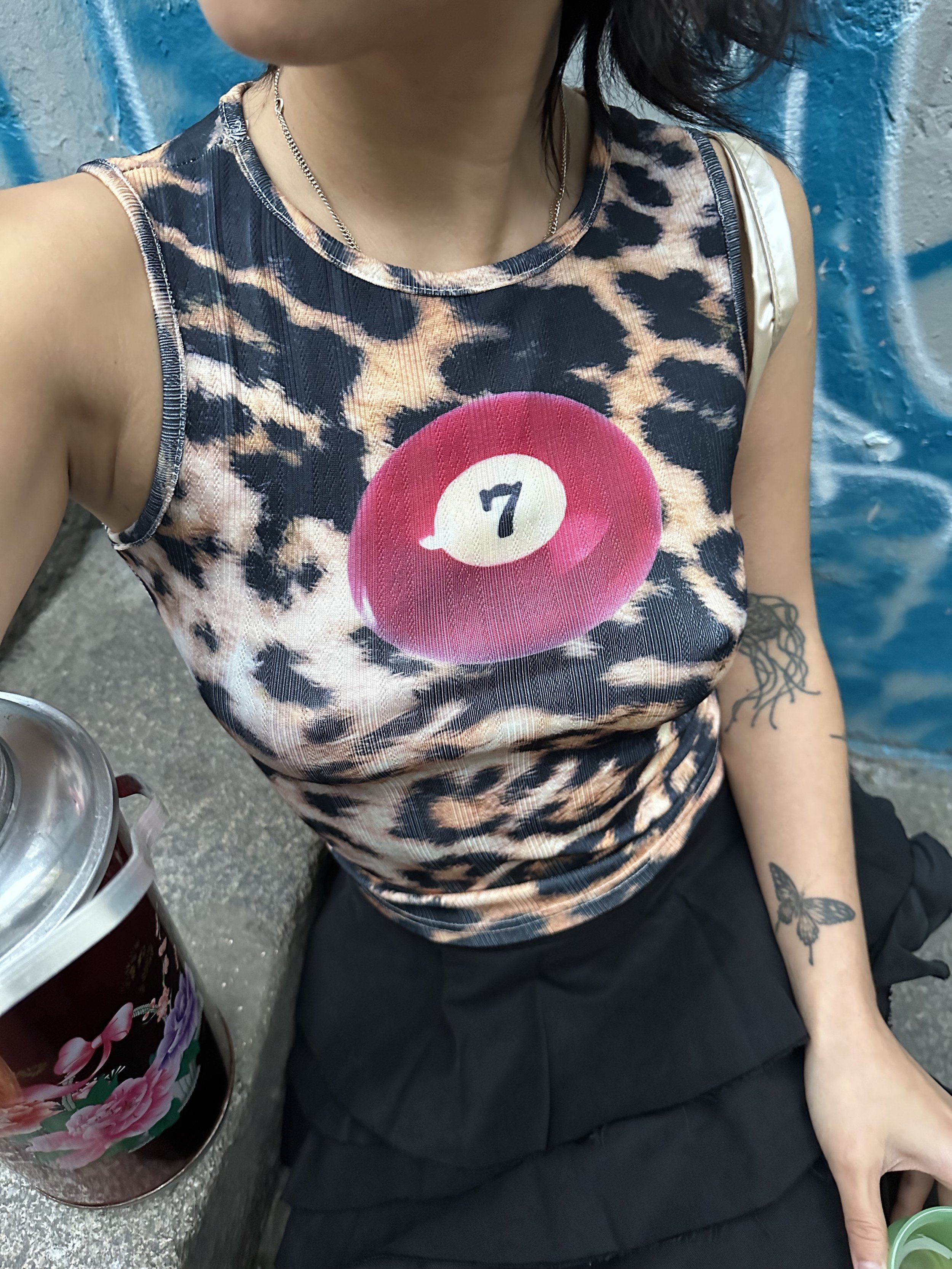 7-ball Leopard Tank Top