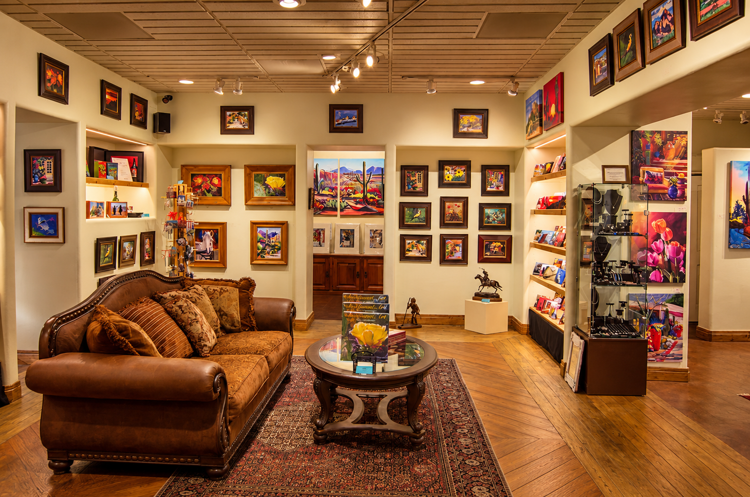 Colorful Southwestern desert landscape paintings and fine art prints at Madaras Gallery in Marana Oro Valley Tucson Arizona
