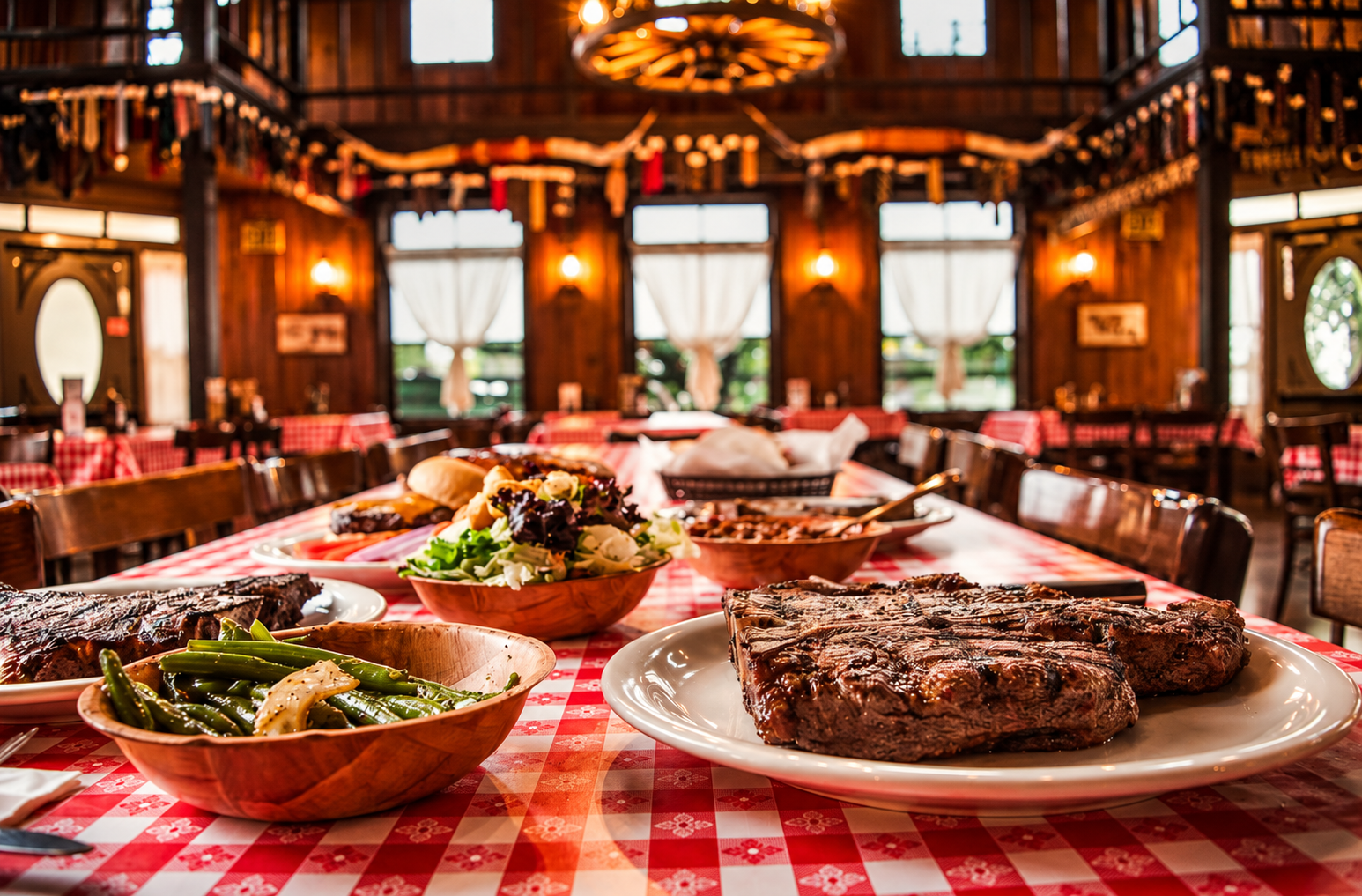 Old West cowboy stunt shows and steakhouse dining at Pinnacle Peak Steakhouse in Trail Dust Town Marana Oro Valley Tucson Arizona