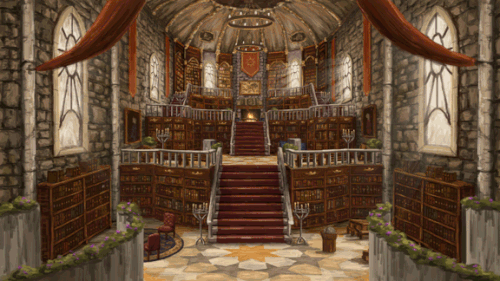 Royal Library | Animated D&D VTT Digital Fantasy Art Background for ...