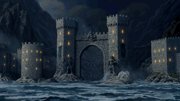 Dwarven Coastal Outpost Night.gif