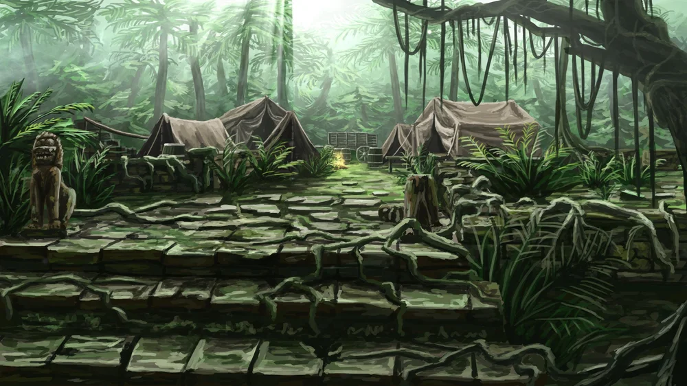 Jungle Camp  James RPG Art