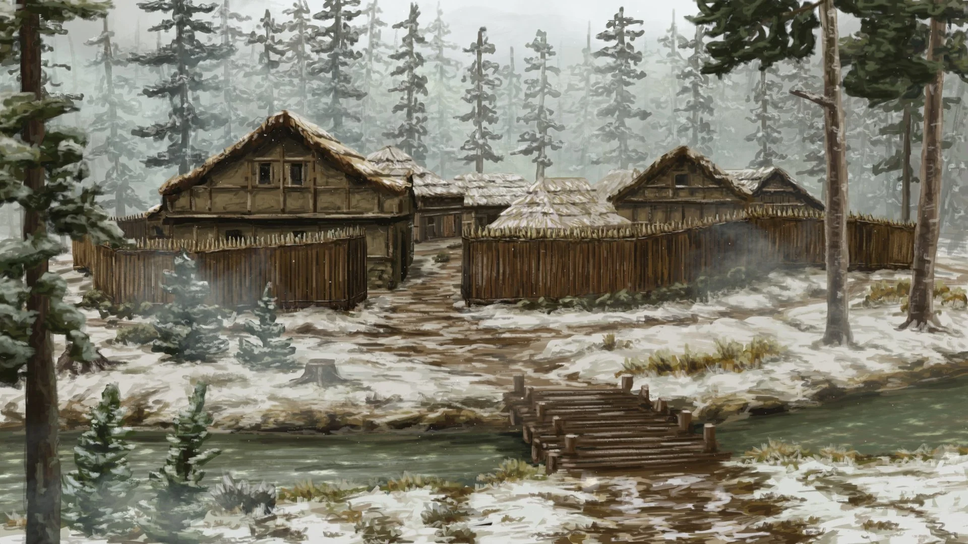 Winter Forest Hamlet