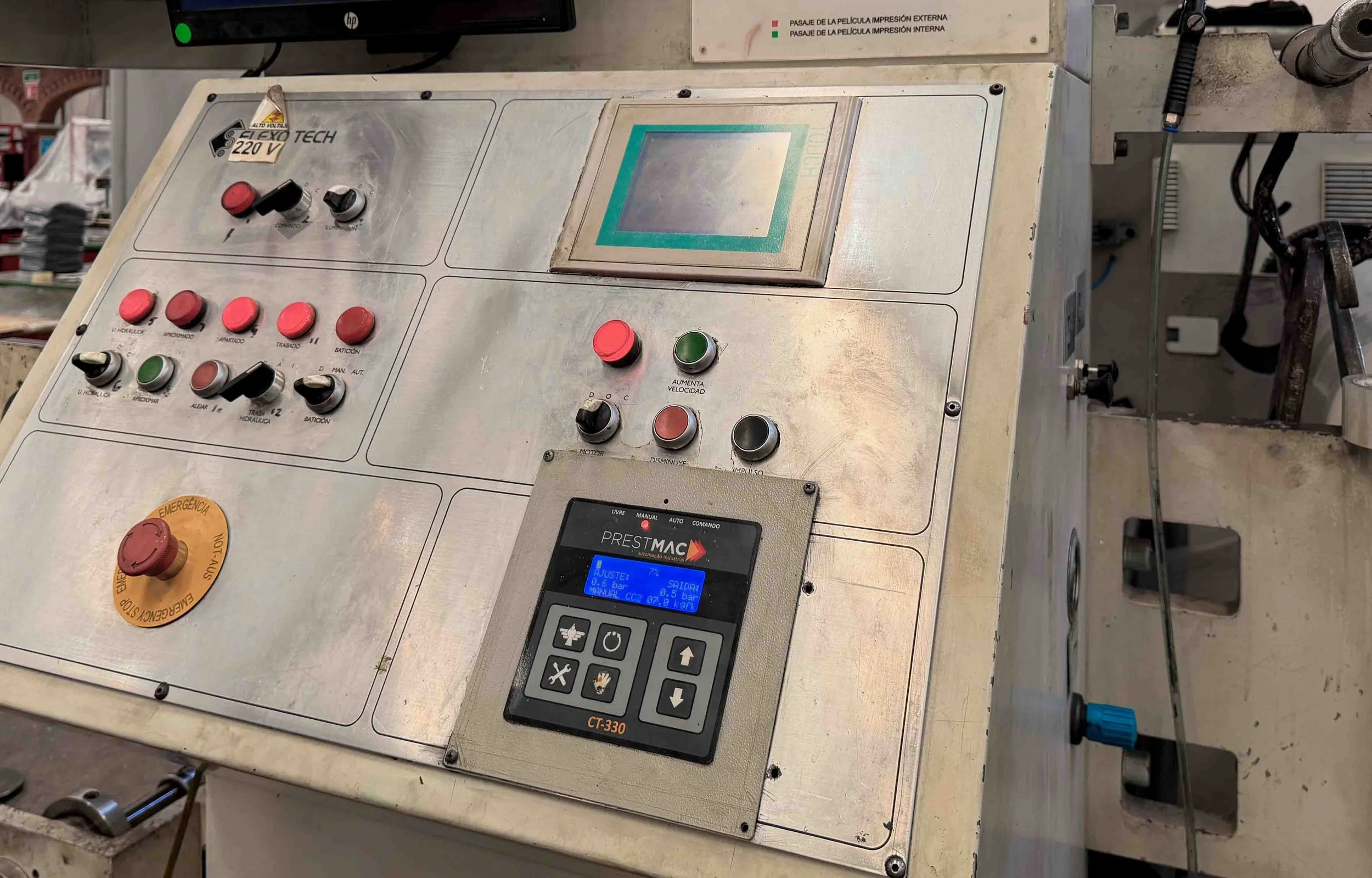 Sustitución de celdas de carga mediante asistencia técnica en campo para impresora Flexo Tech Solution 6