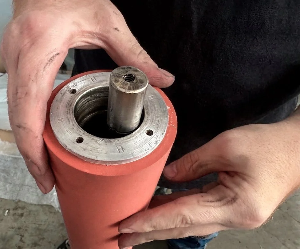 Recubrimiento de rodillos tratador efecto corona