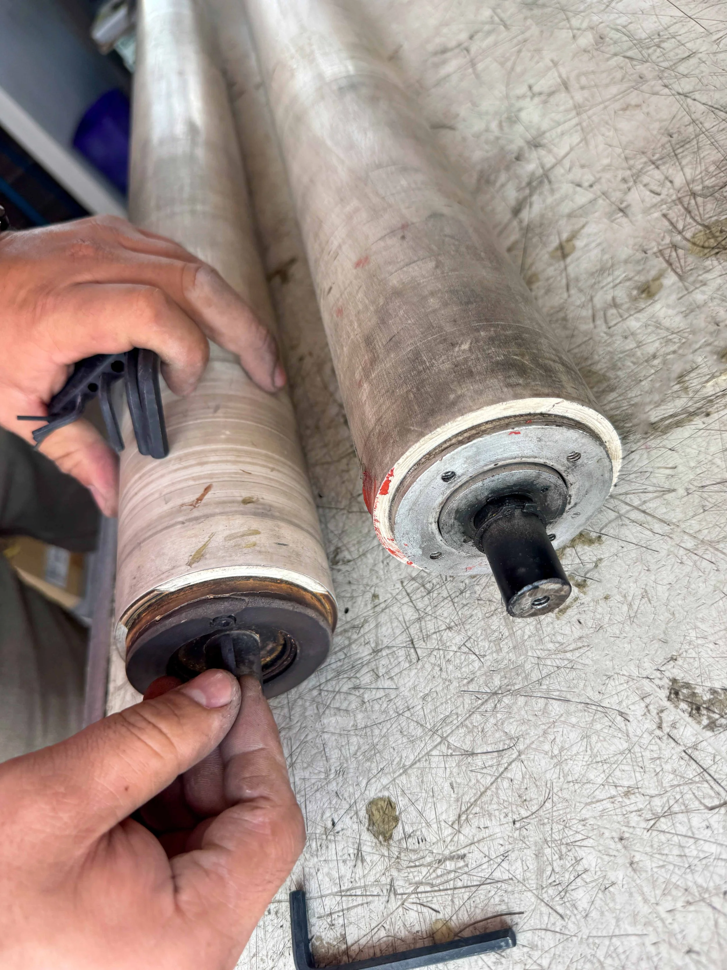 Recubrimiento de rodillos tratador efecto corona