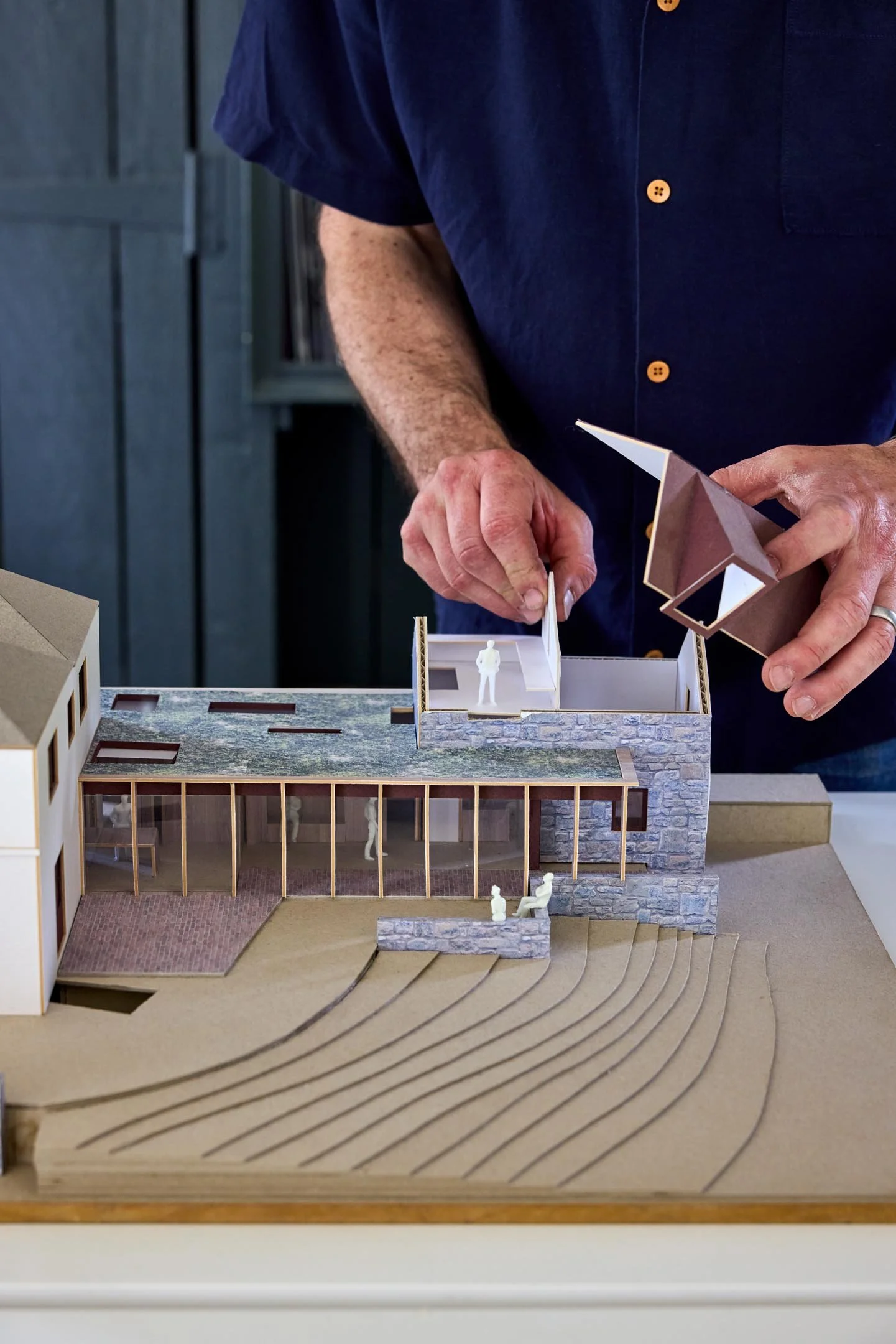 Architectural model exploration illustrating form, proportion, and spatial harmony.