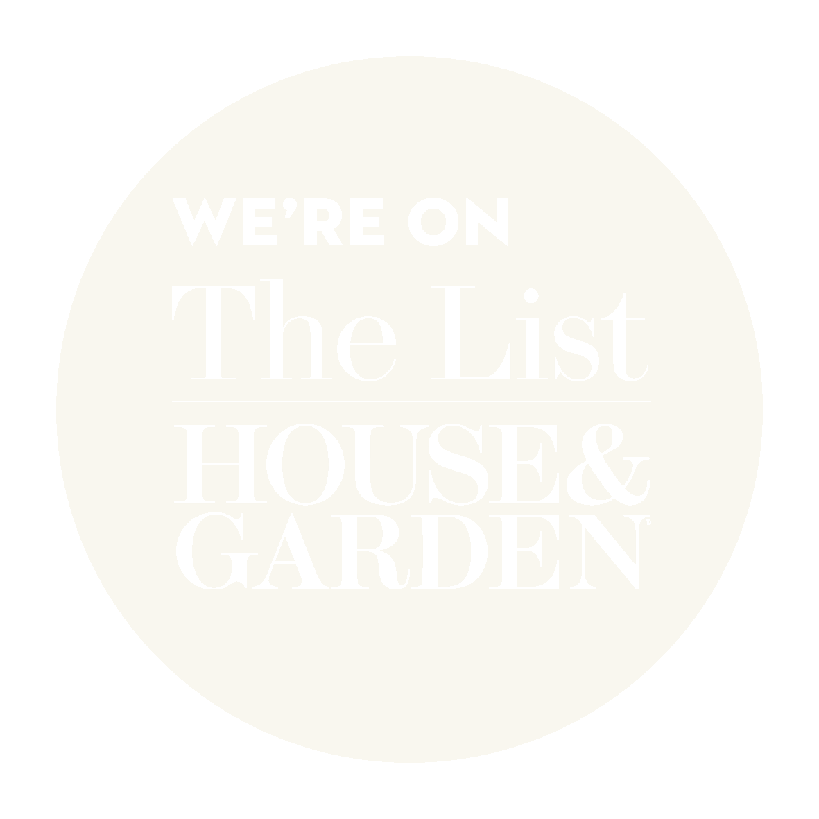 Hills and Co are on The List for House and Garden