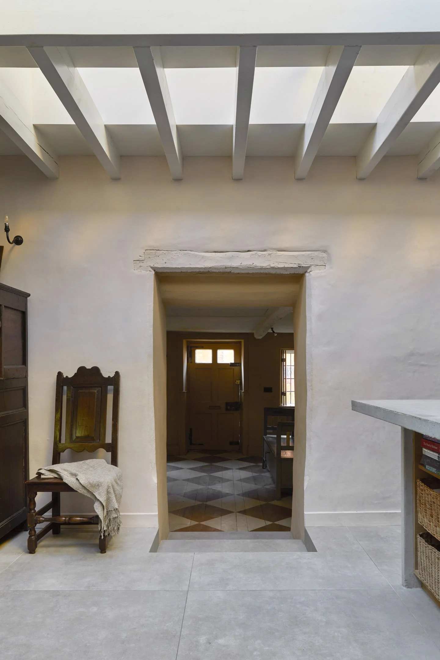 View from the kitchen looking towards adjoining living areas, showing a seamless spatial transition throughout the ground floor.