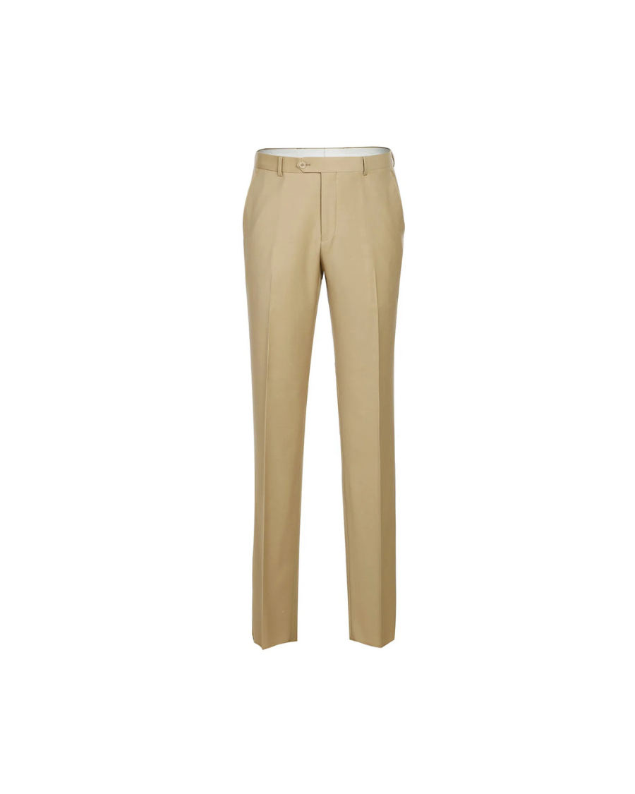 Men's Tan 100% Wool Pant