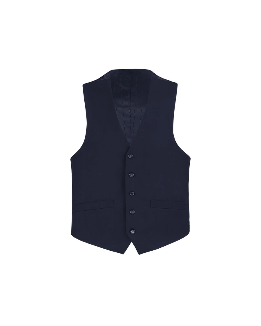 100% Wool Navy Vest