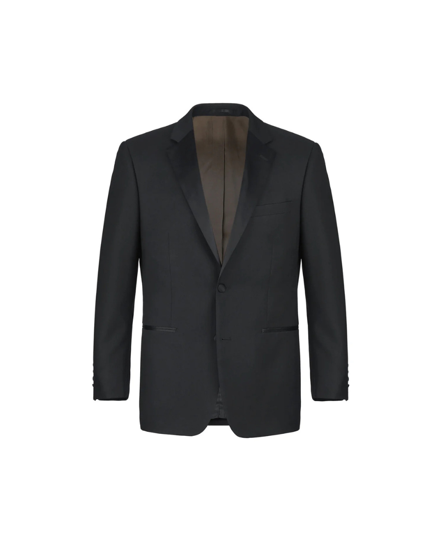 Men's 100% Wool Single Button Notch Lapel Tuxedo