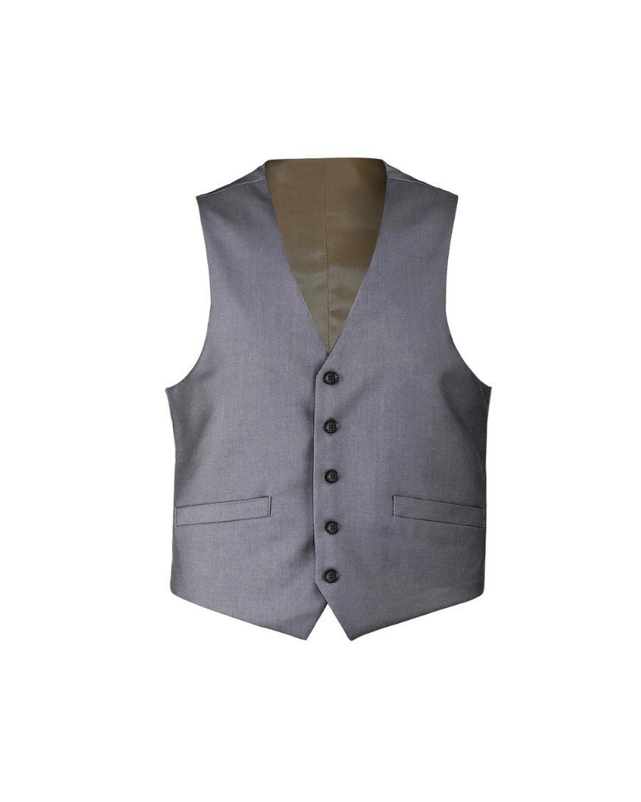 100% Wool Medium Grey Vest