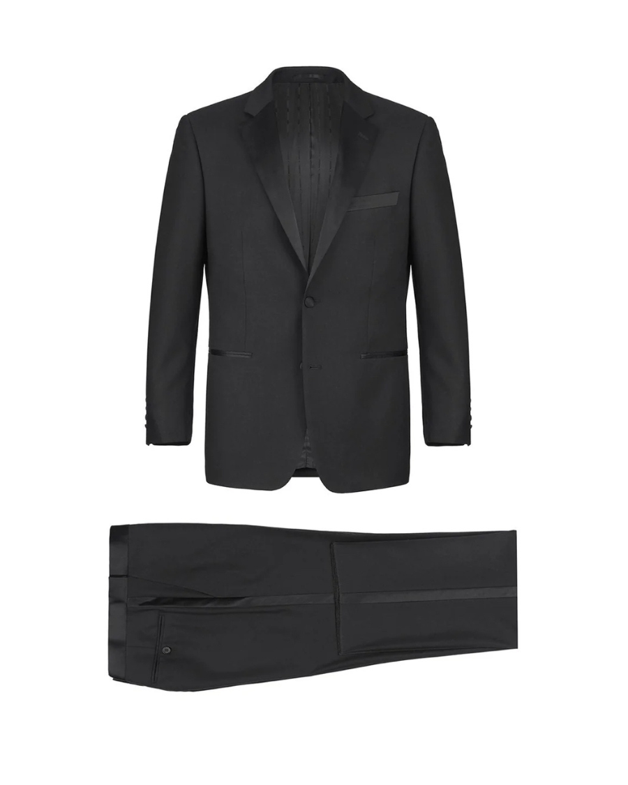 Men's Black Single Breasted Notch Lapel Tuxedo
