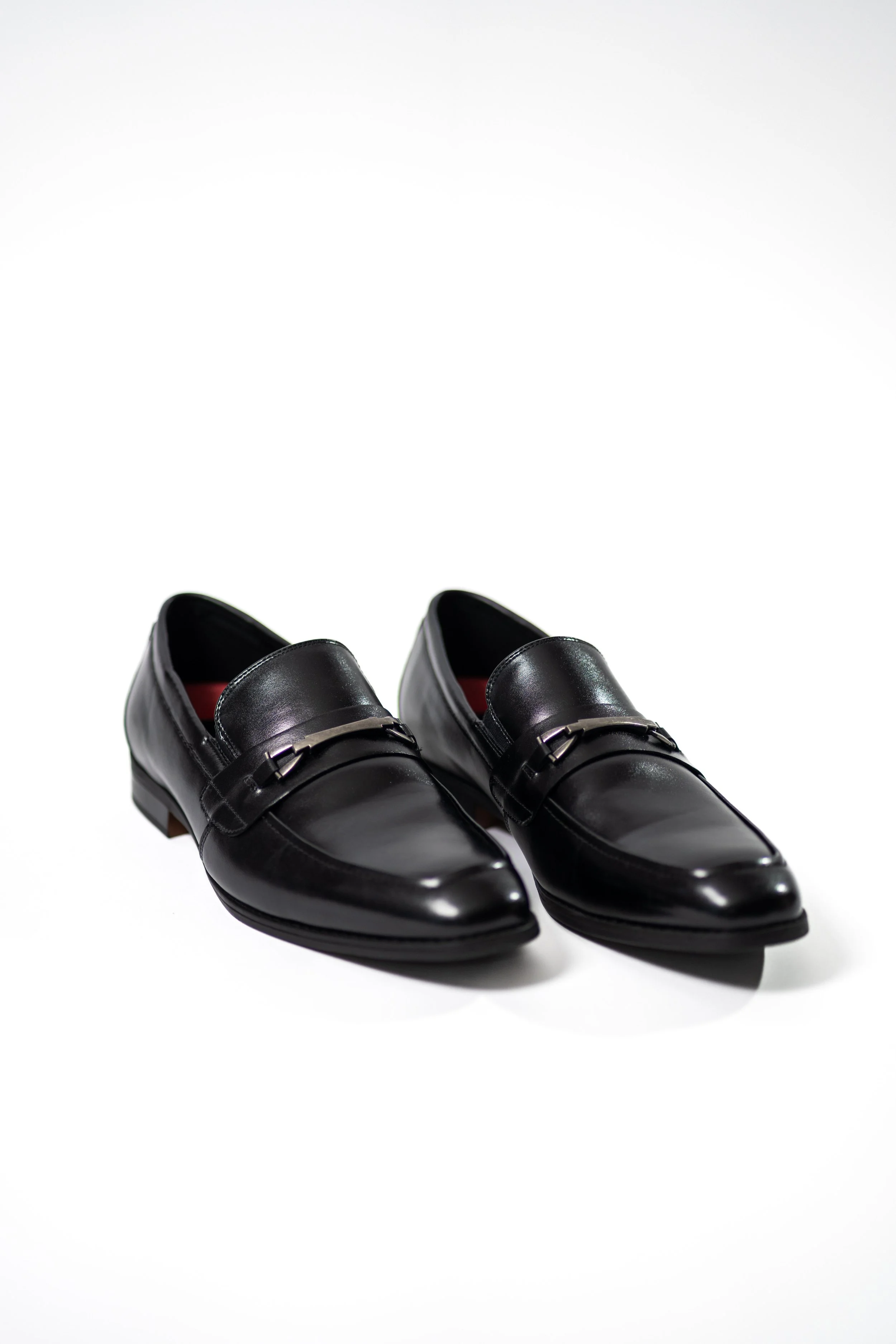 Black Loafer Slip On Dress Shoe (Wide Fit)