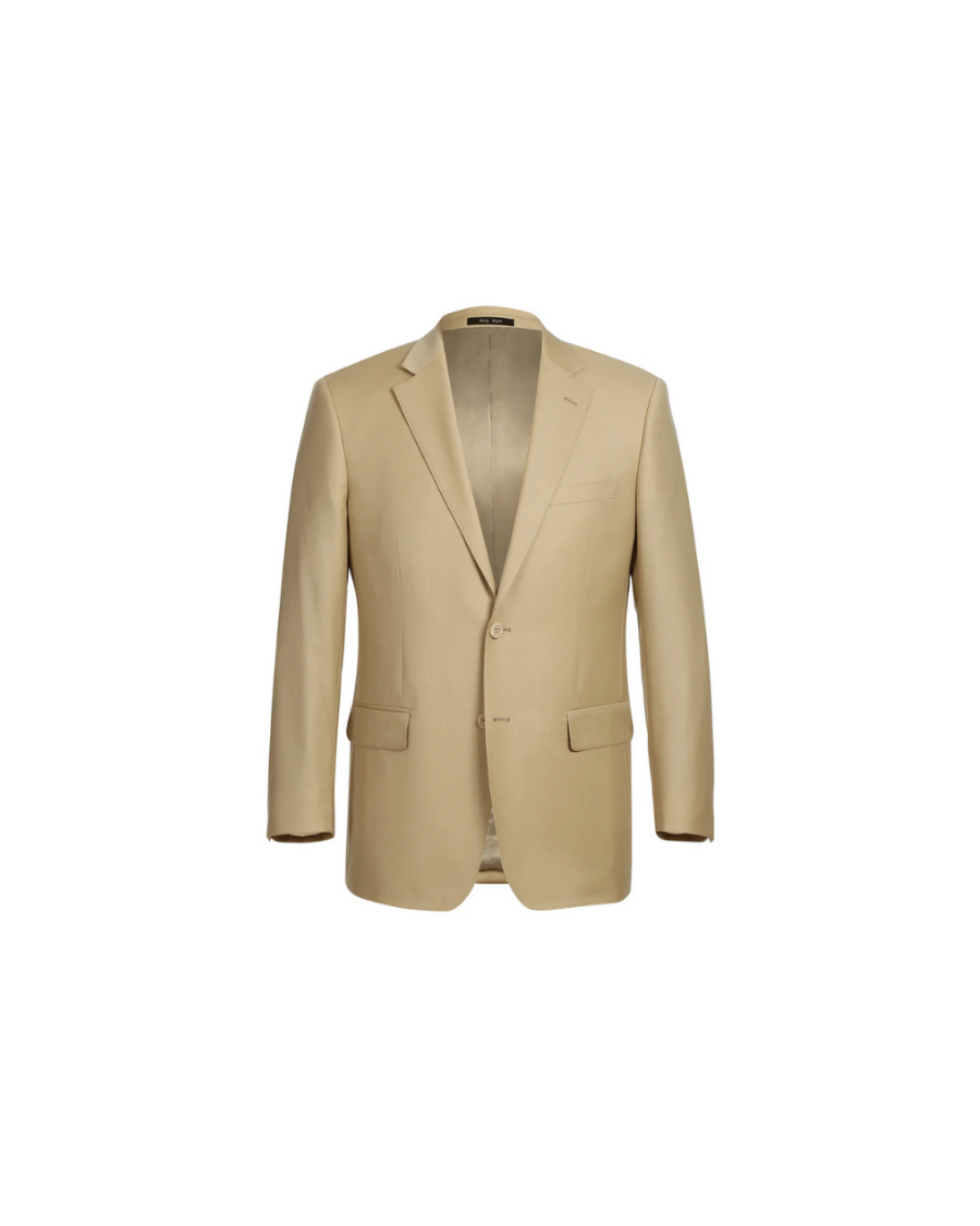 Men's Tan 100% Wool Jacket Separate