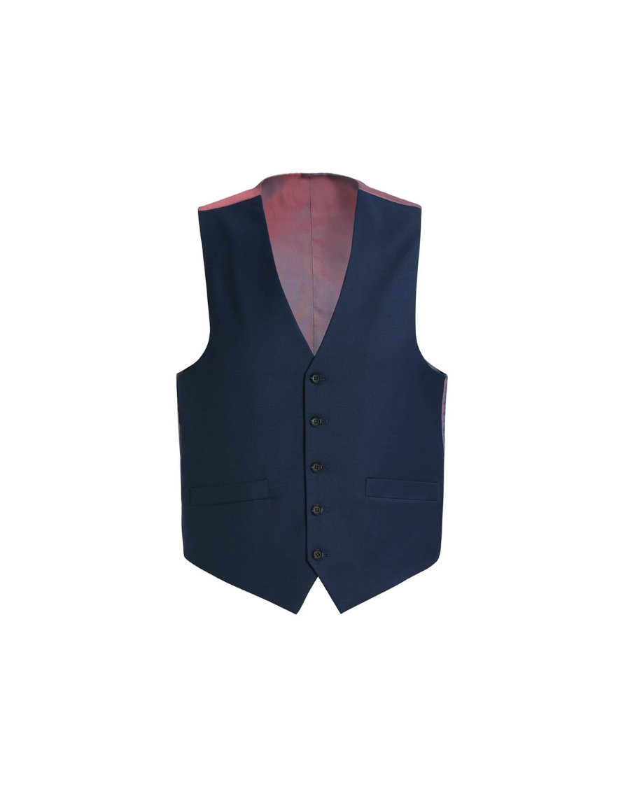 100% Wool Dark Blue Vest