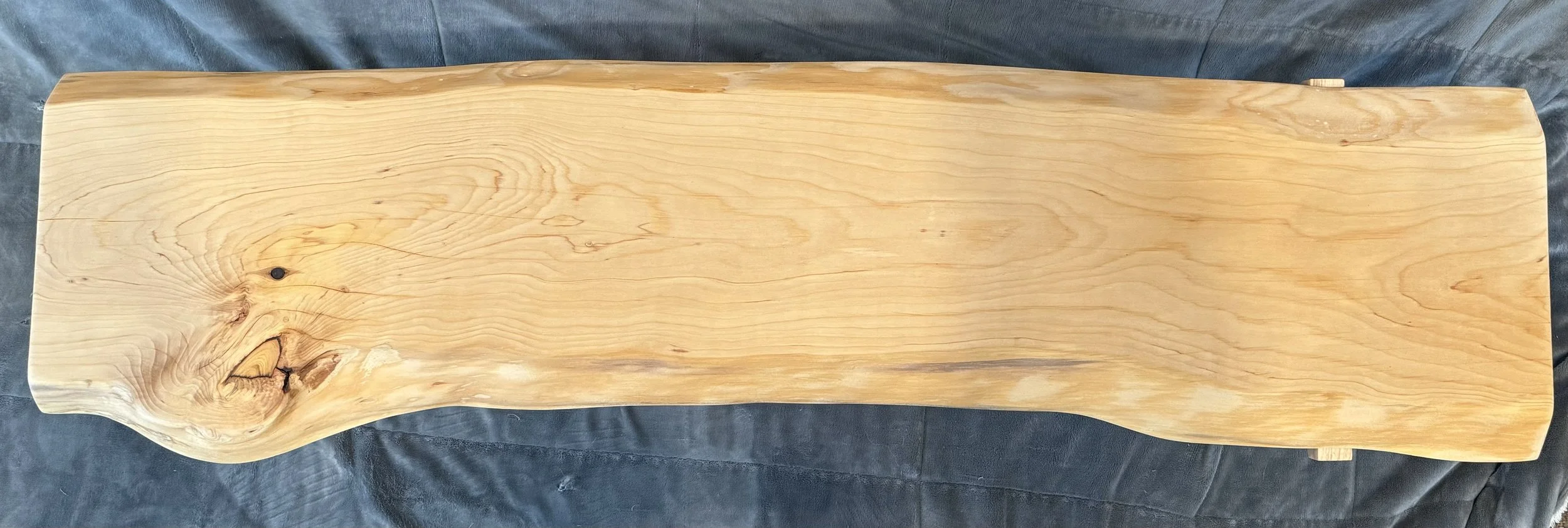 Live Edge Coffee Table
Cedar Slab and Hickory Base
Japanese-inspired joinery in the base