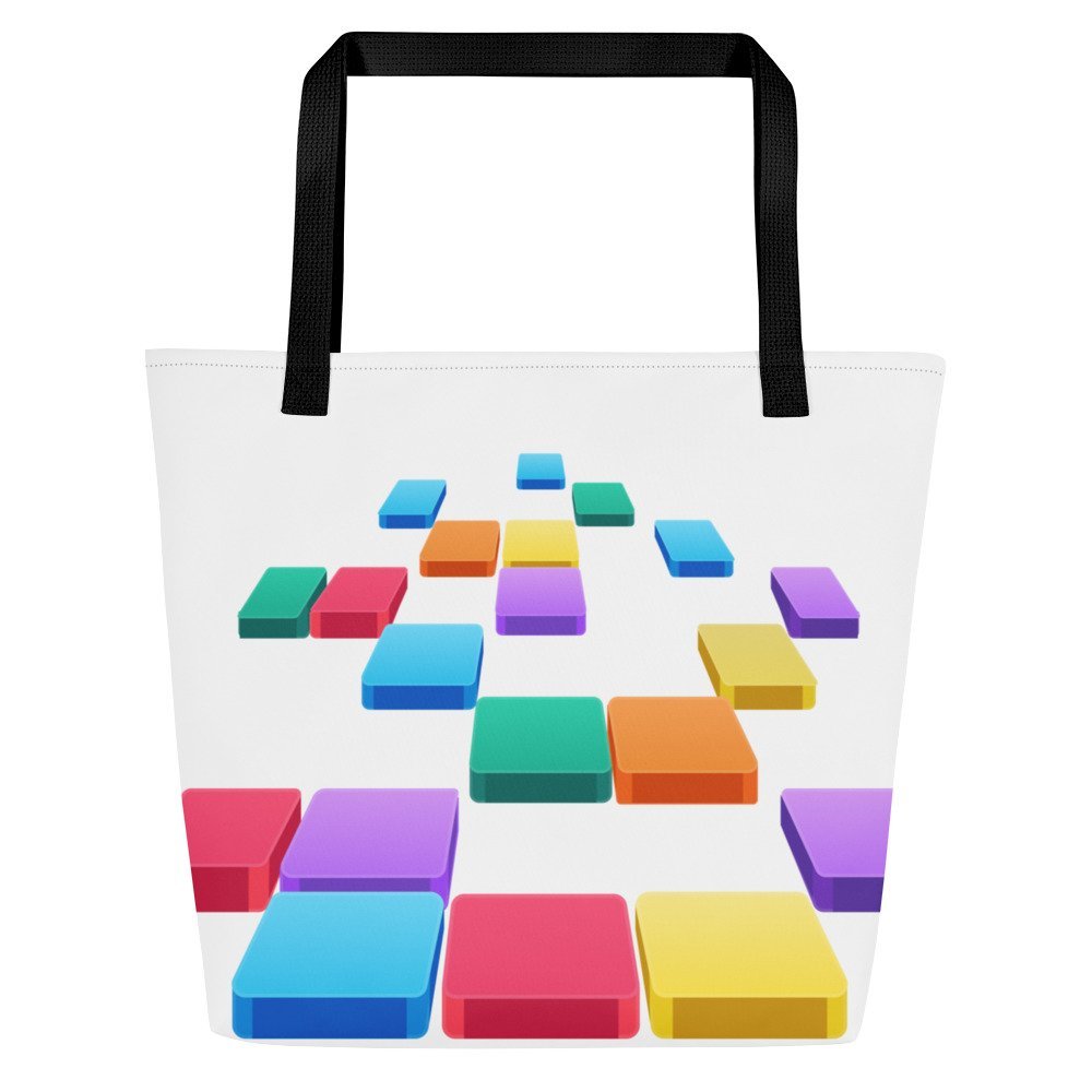 Falling Bricks | Large Tote Bag