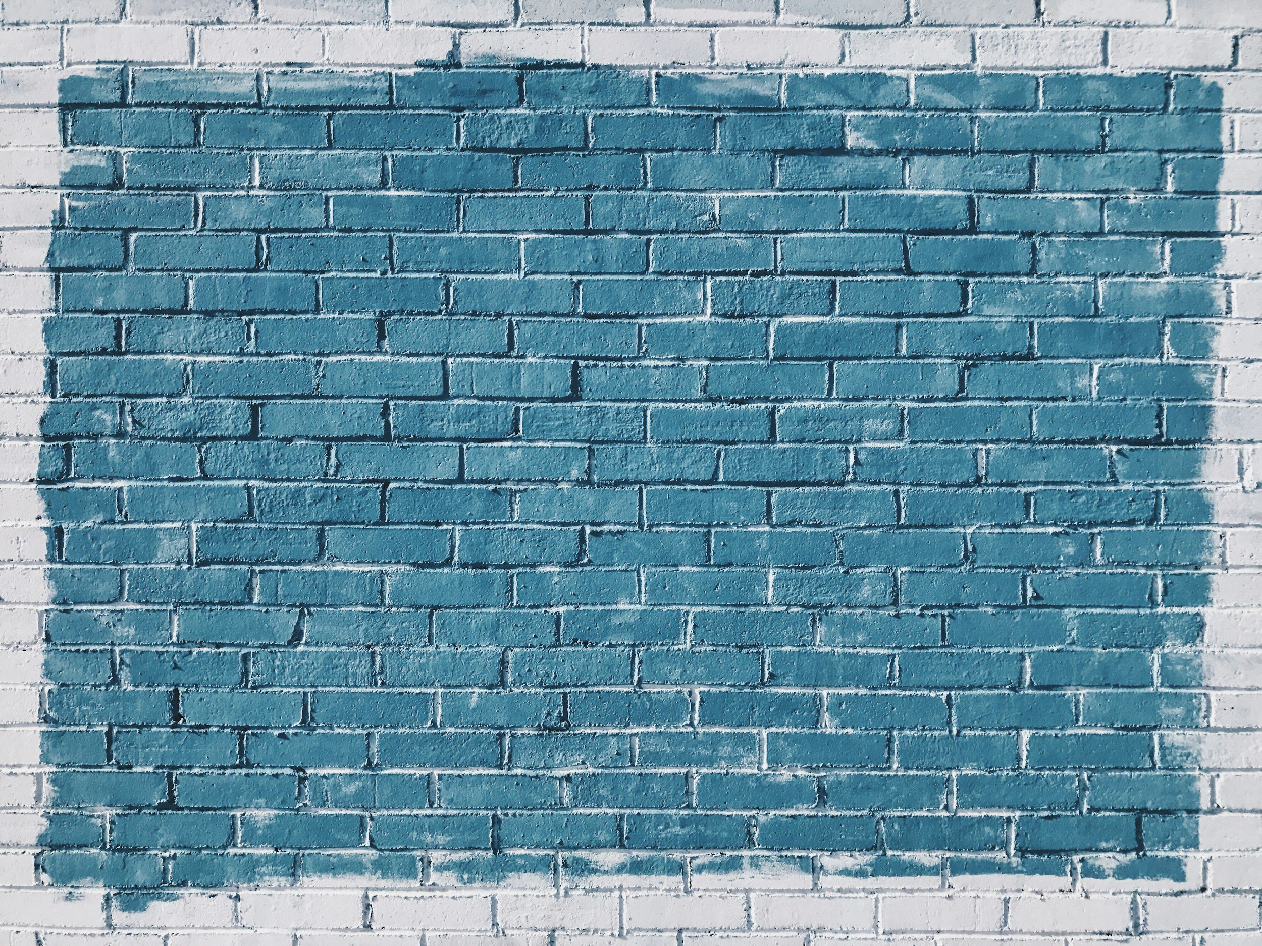 Blue brick backdrop