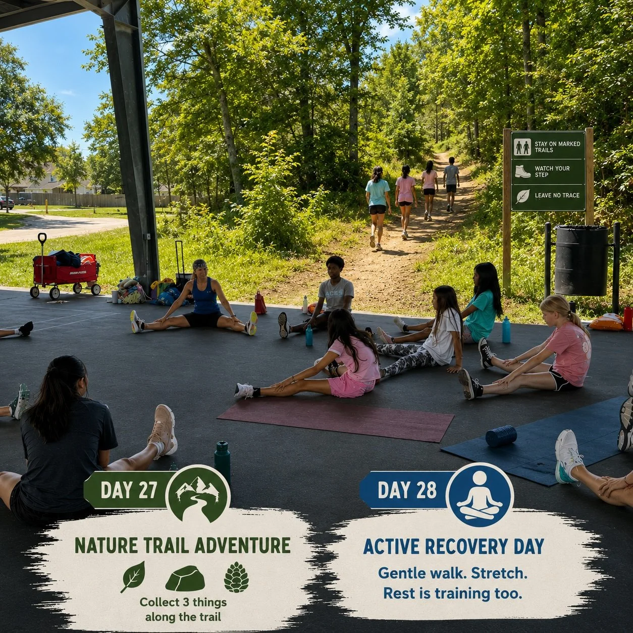 Days 27 &amp; 28 Weekend Edition: Nature Trail Adventure + Active Recovery