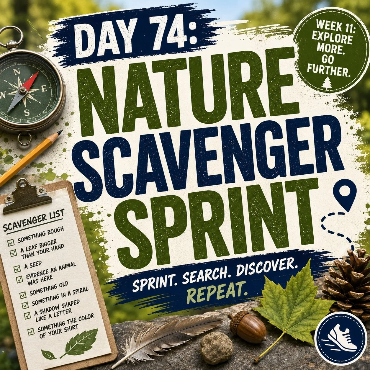 Day 74: Nature Scavenger Sprint