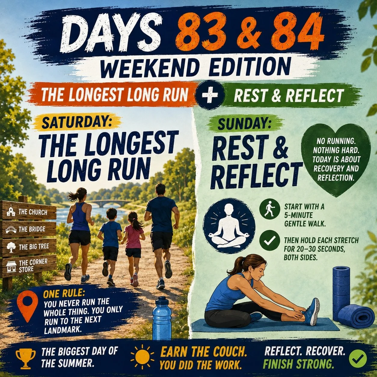 Days 83 &amp; 84 Weekend Edition: The Longest Long Run + Rest &amp; Reflect