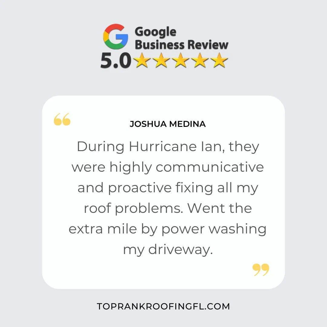 🌟🌟🌟🌟🌟 &quot;Thank you for making us Florida's trusted choice for quality roofing! 🏠✨ We're thrilled to see all the 5-star reviews and are so grateful to work with amazing customers like YOU. 

📞 Call us today to schedule your FREE drone inspec