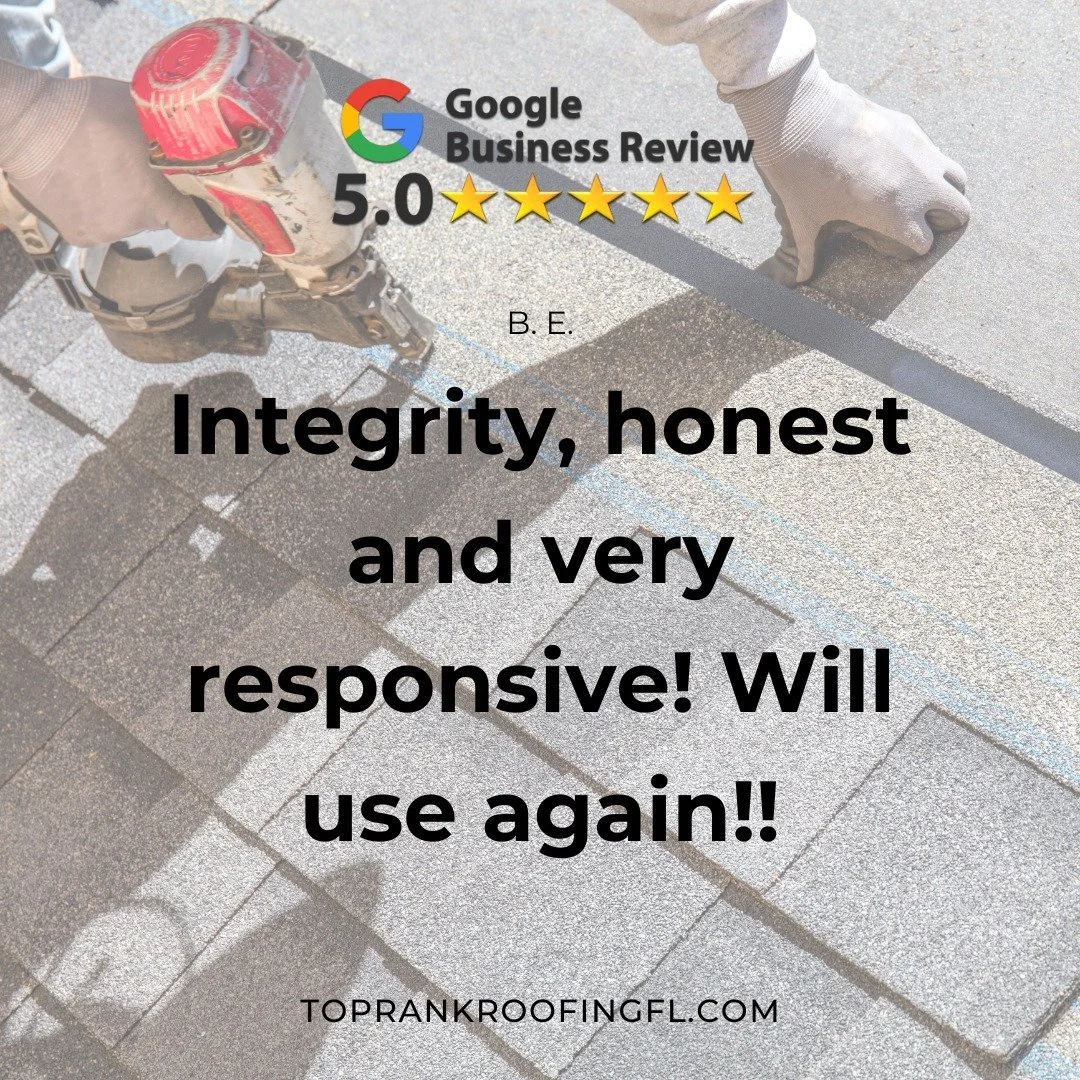 🌟🌟🌟🌟🌟 &quot;Thank you for making us Florida's trusted choice for quality roofing! 🏠✨ We're thrilled to see all the 5-star reviews and are so grateful to work with amazing customers like YOU. 

📞 Call us today to schedule your FREE drone inspec
