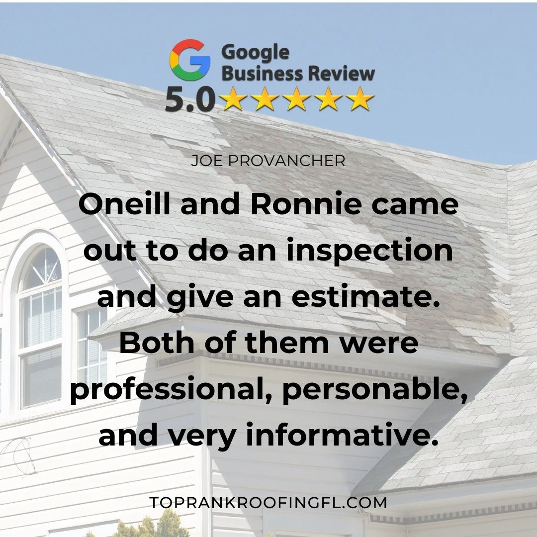 🌟🌟🌟🌟🌟 &quot;Thank you for making us Florida's trusted choice for quality roofing! 🏠✨ We're thrilled to see all the 5-star reviews and are so grateful to work with amazing customers like YOU. 

📞 Call us today to schedule your FREE drone inspec