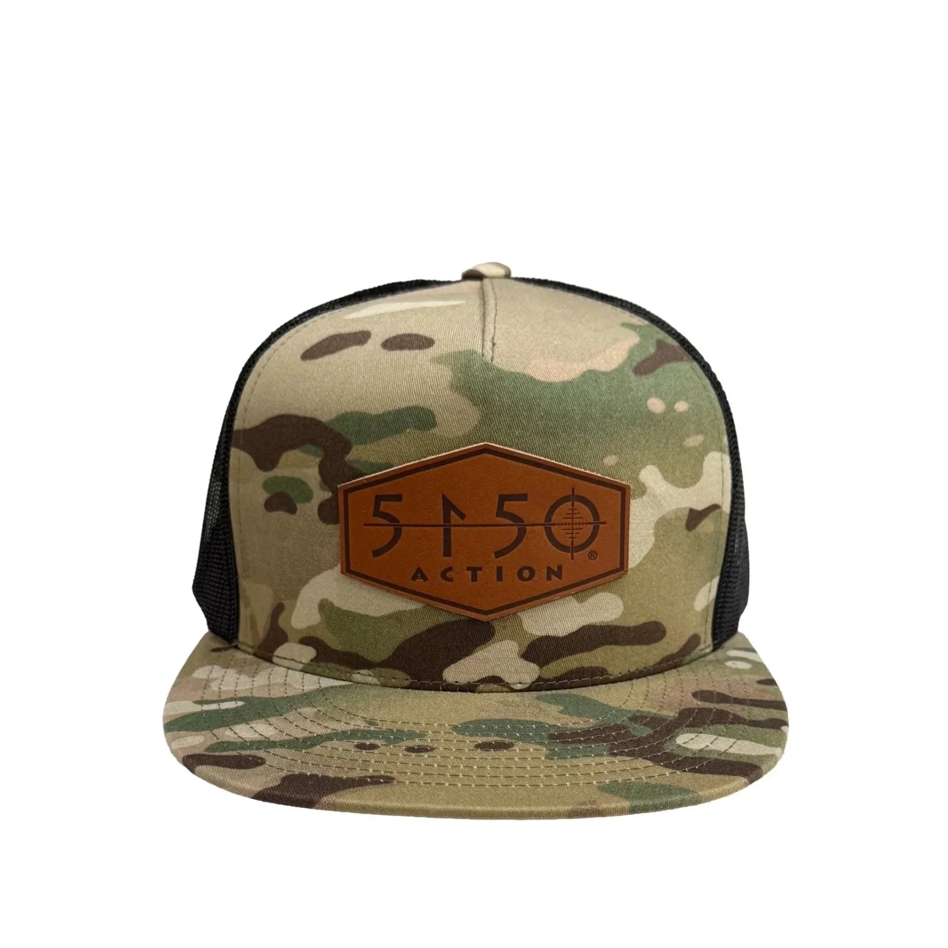 5150 Camo Leather Logo Hat