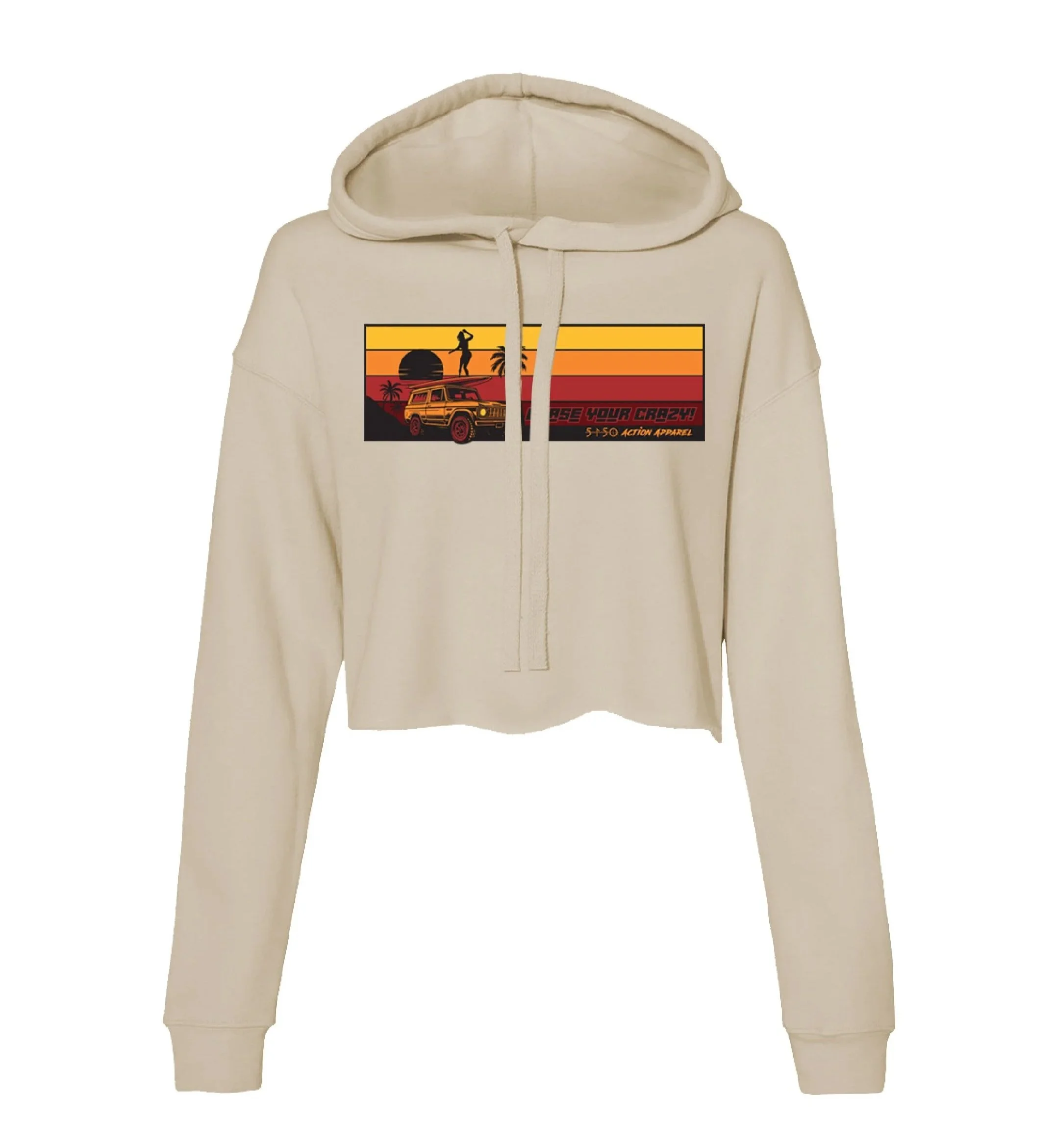 Women's Crop Fleece Hoodie