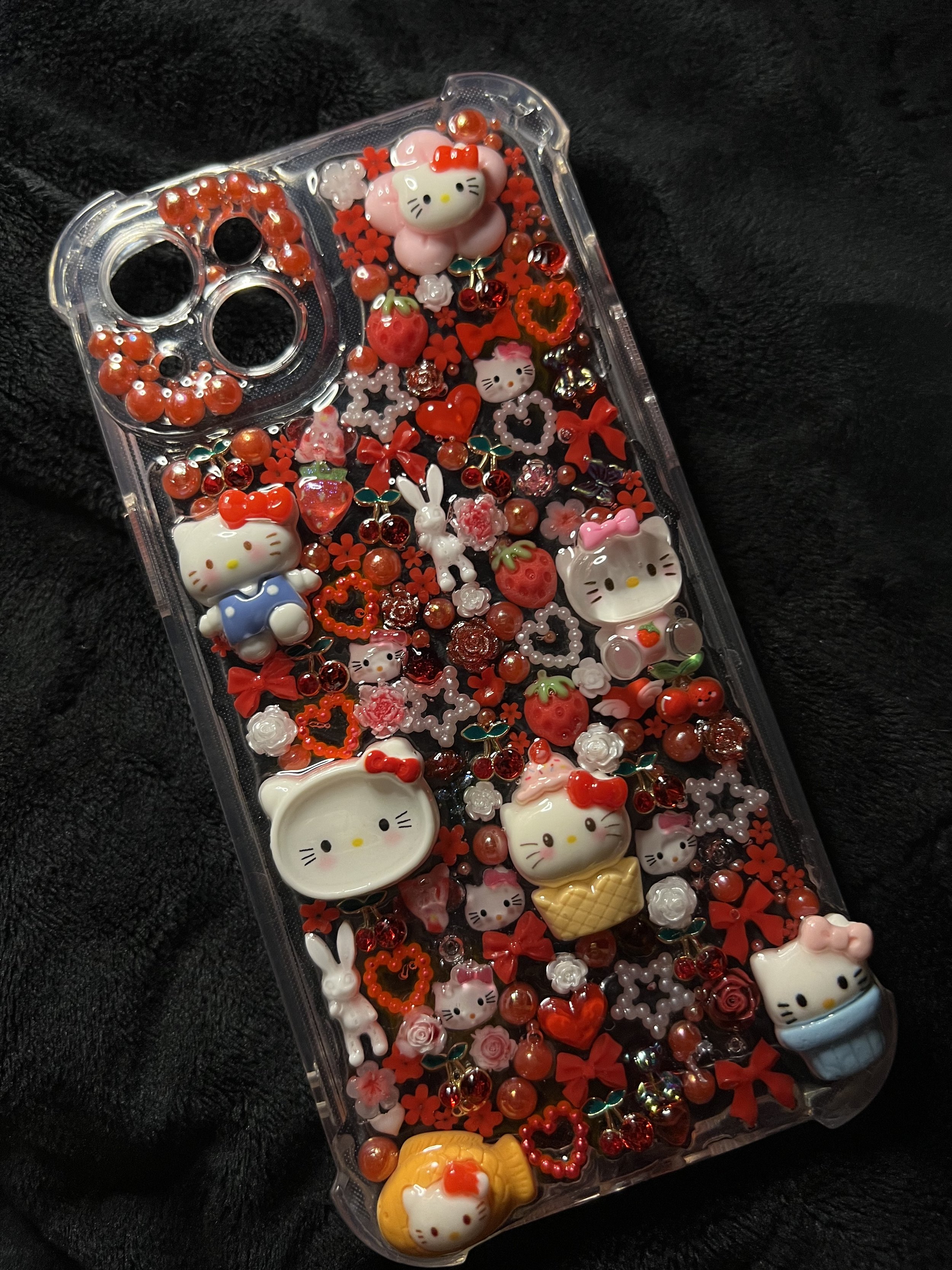 Red Hello Kitty Junk Case IPhone 14 Plus