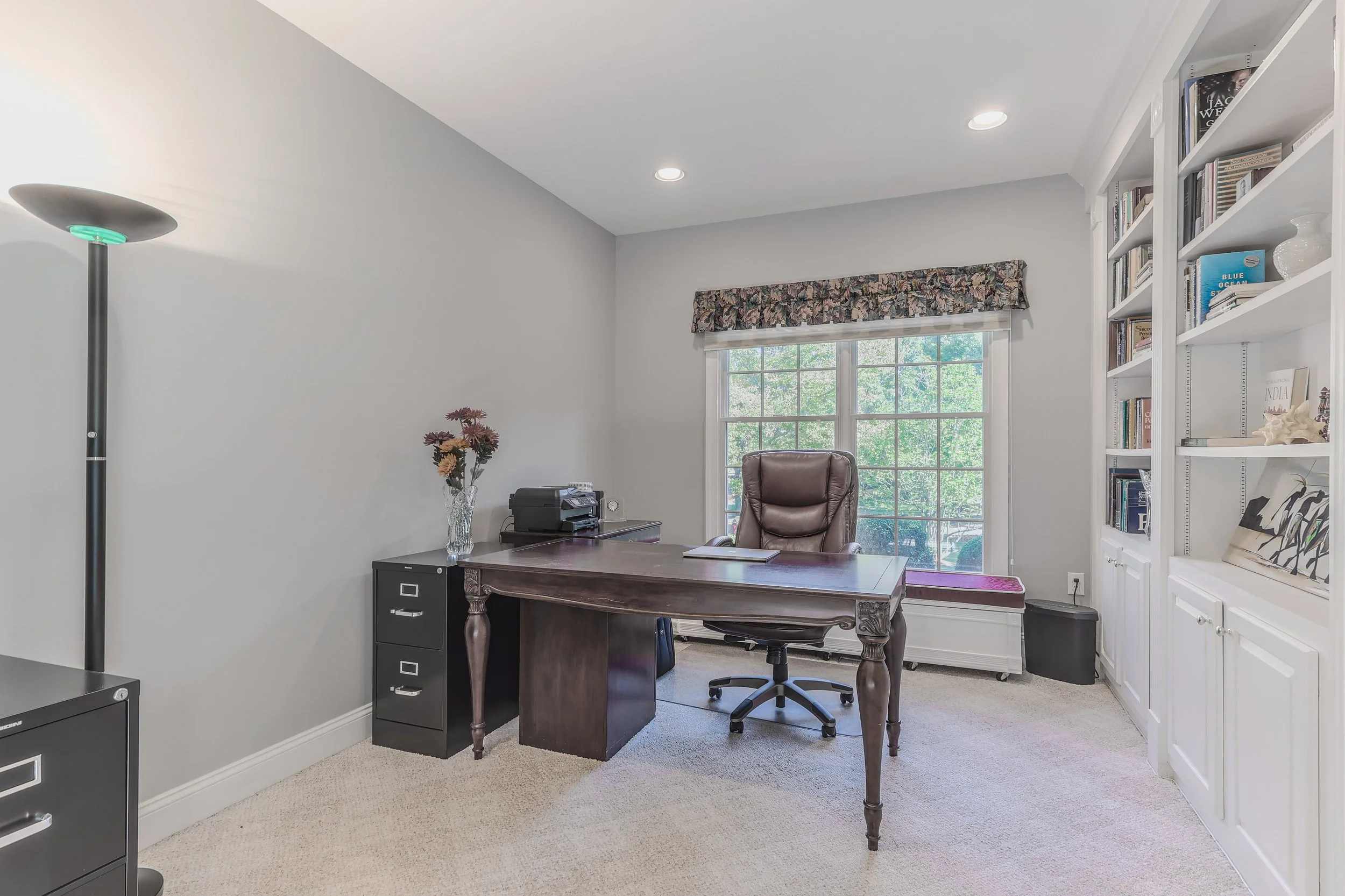 This home office is designed for maximum productivity.