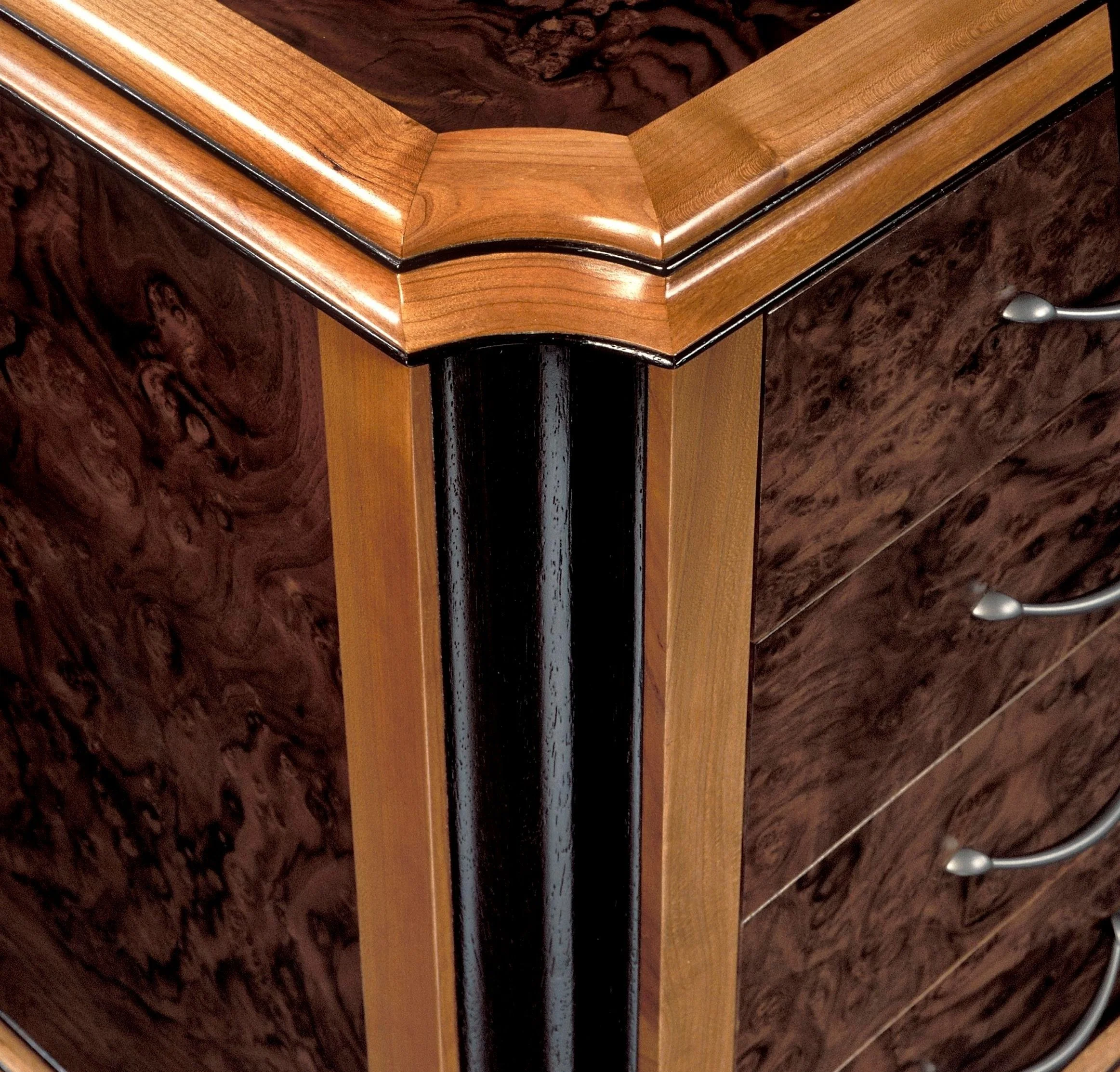 Luxury Handmade Desk with Marble-Like Wood Grain – Executive Elegance ...