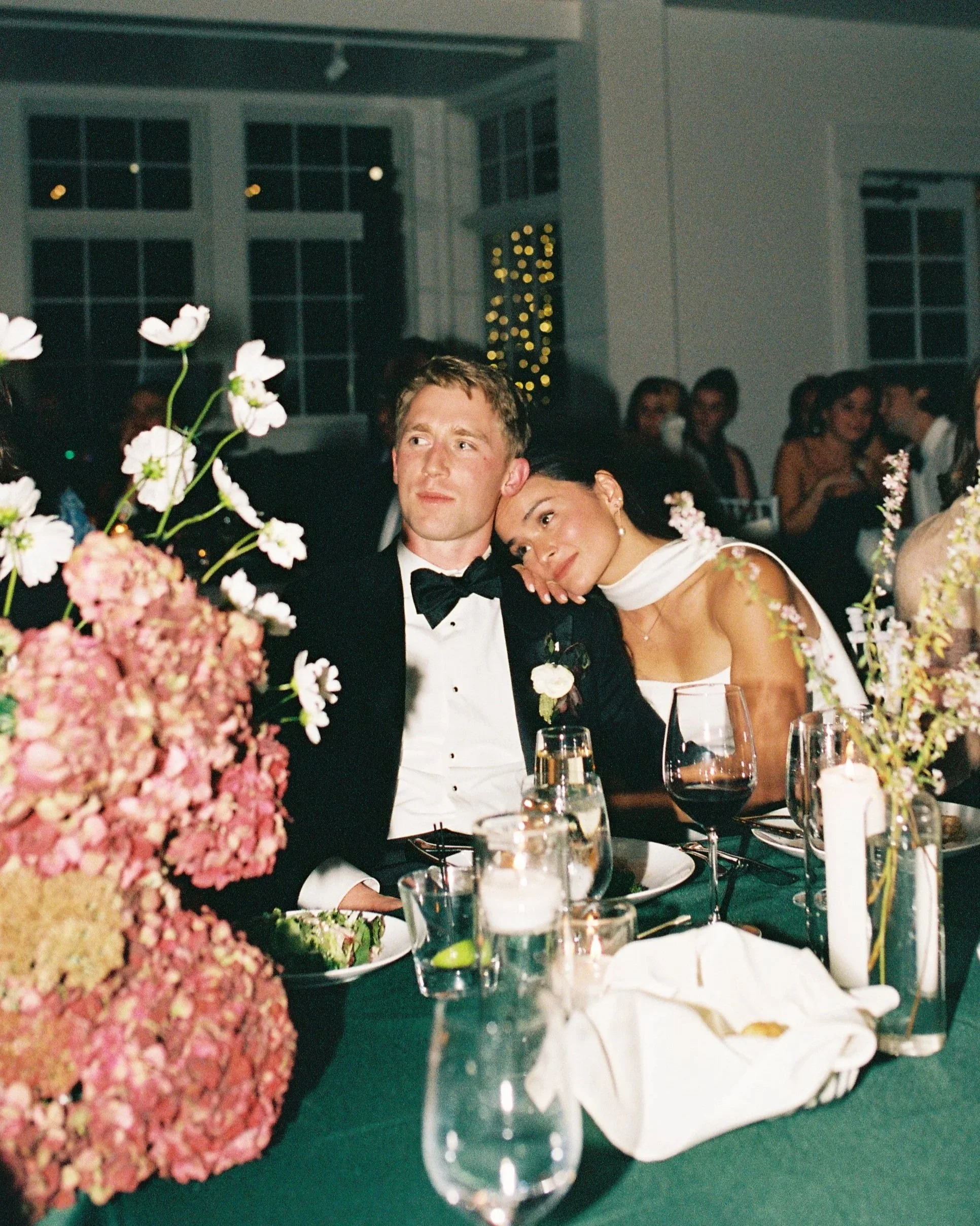 Bride and Groom 35mm film wedding photography