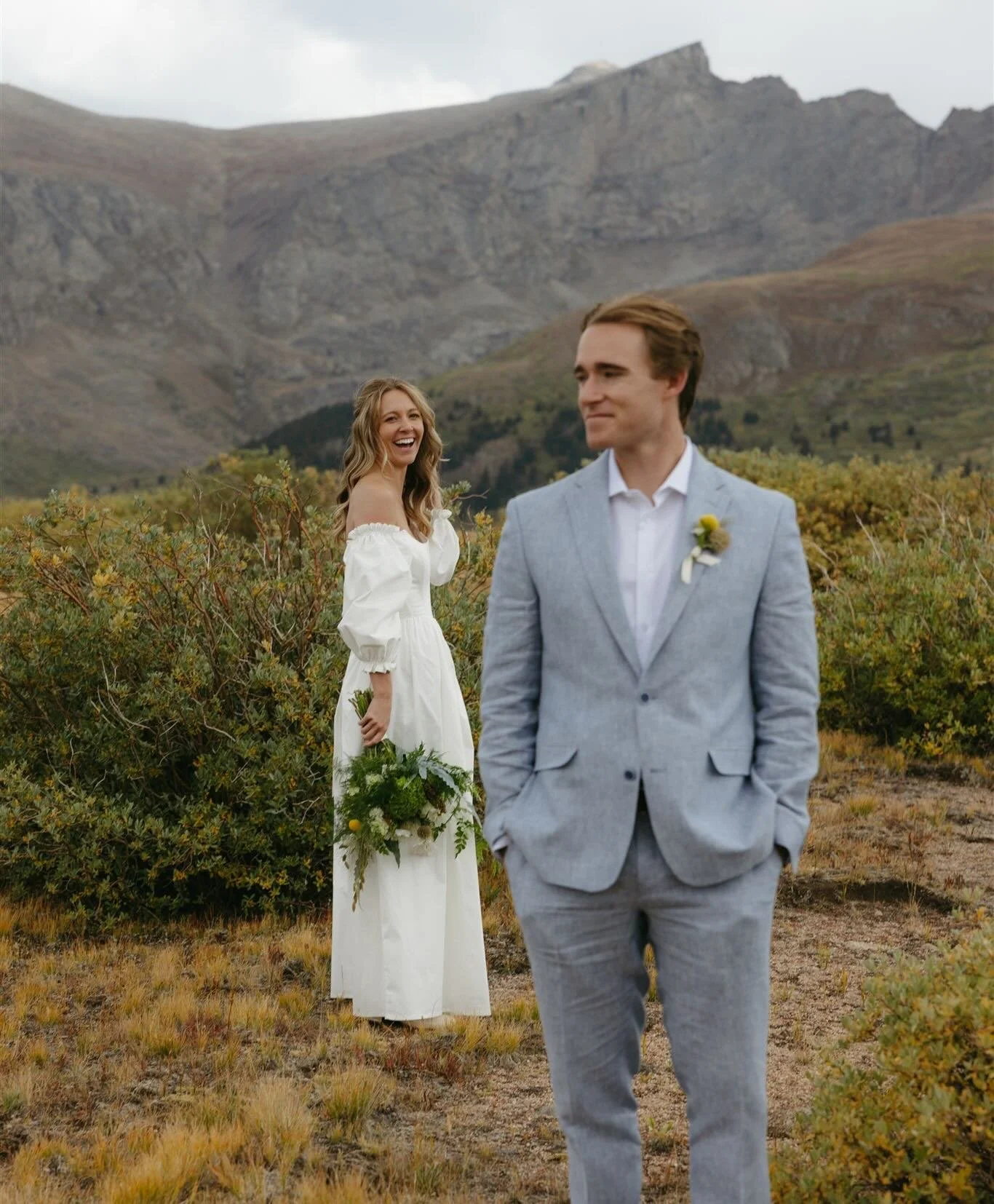 One of the most beautiful first looks, deep in the mountains of Colorado.

The intimacy of these two, surrounded by the vastness of the Rockies, created imagery that feels both deeply personal and undeniably grand.