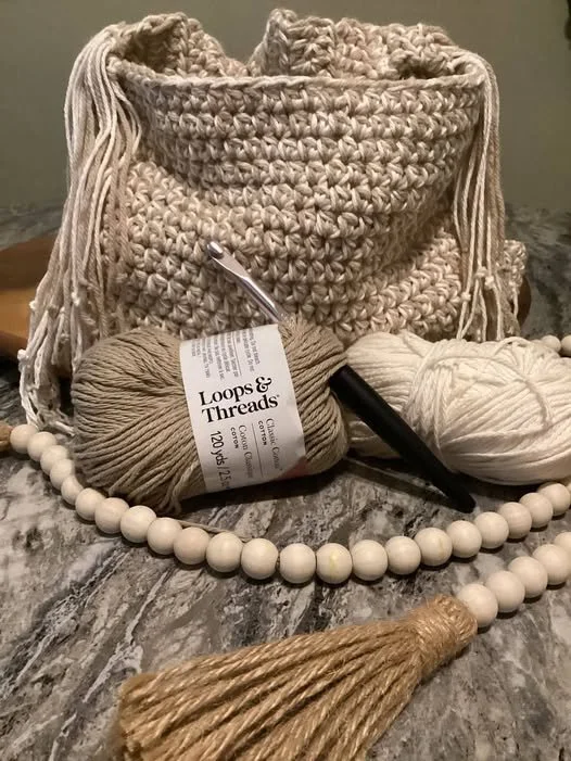 Handmade Crochet Bag with Fringe