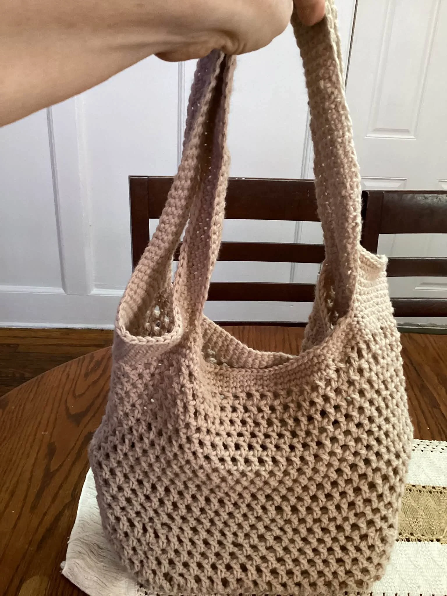The Khaki Mesh Tote