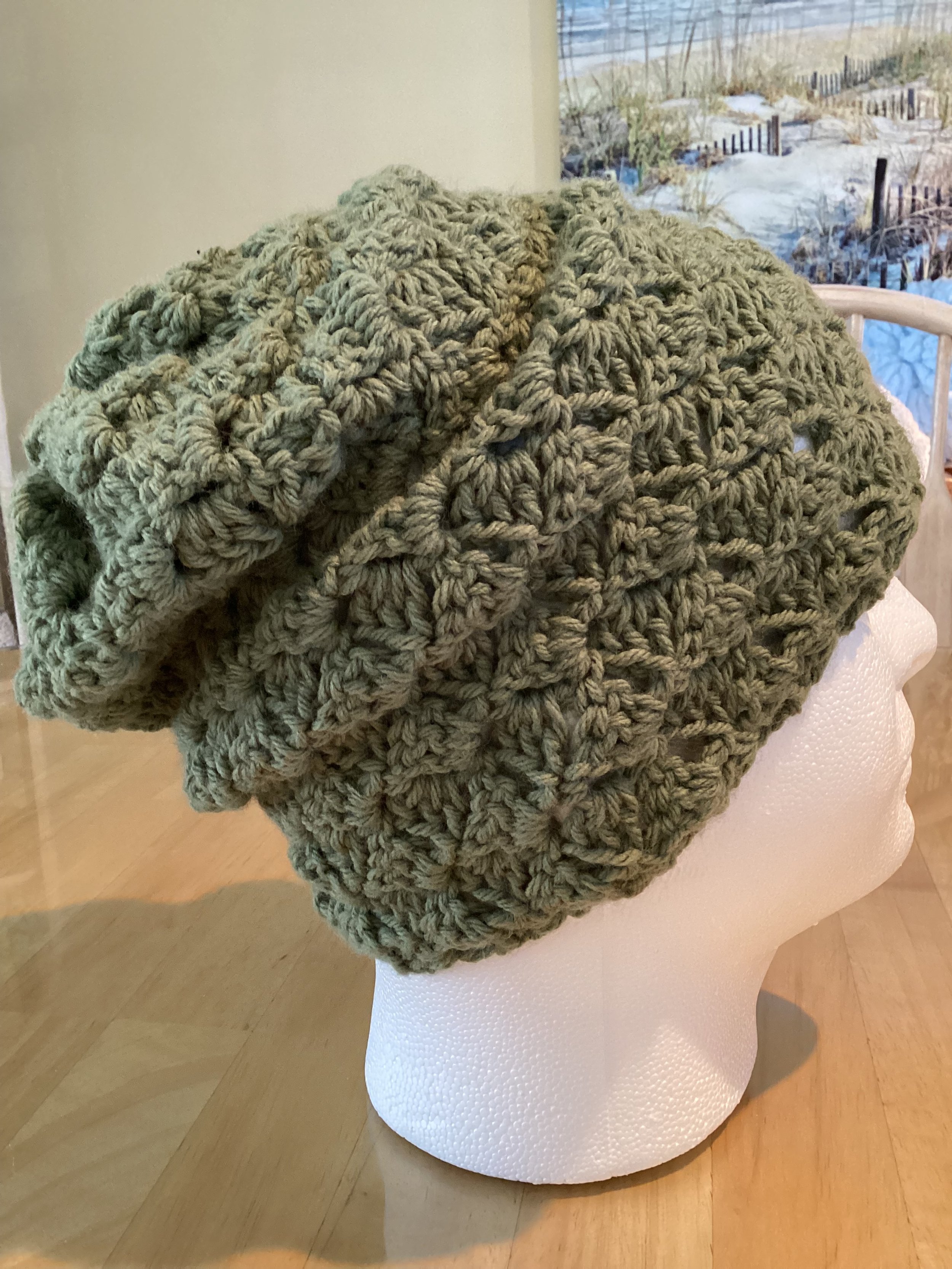 Crochet Slouchy Hat