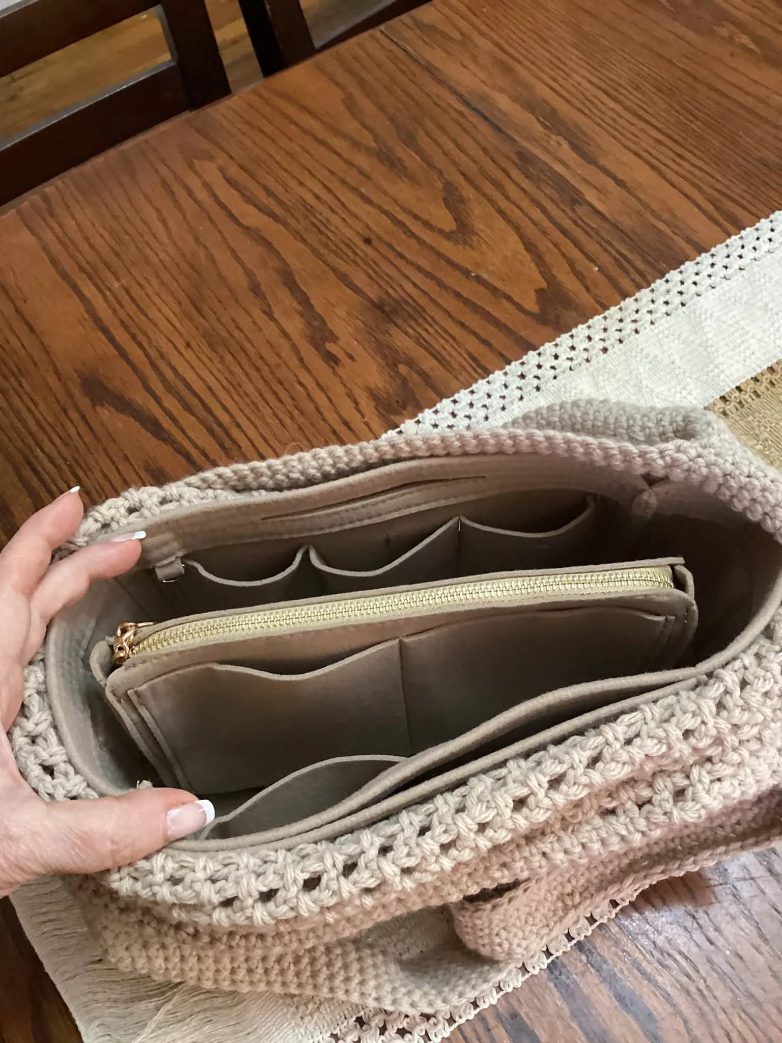 Lg Neutral Mesh tote with organizer.jpg