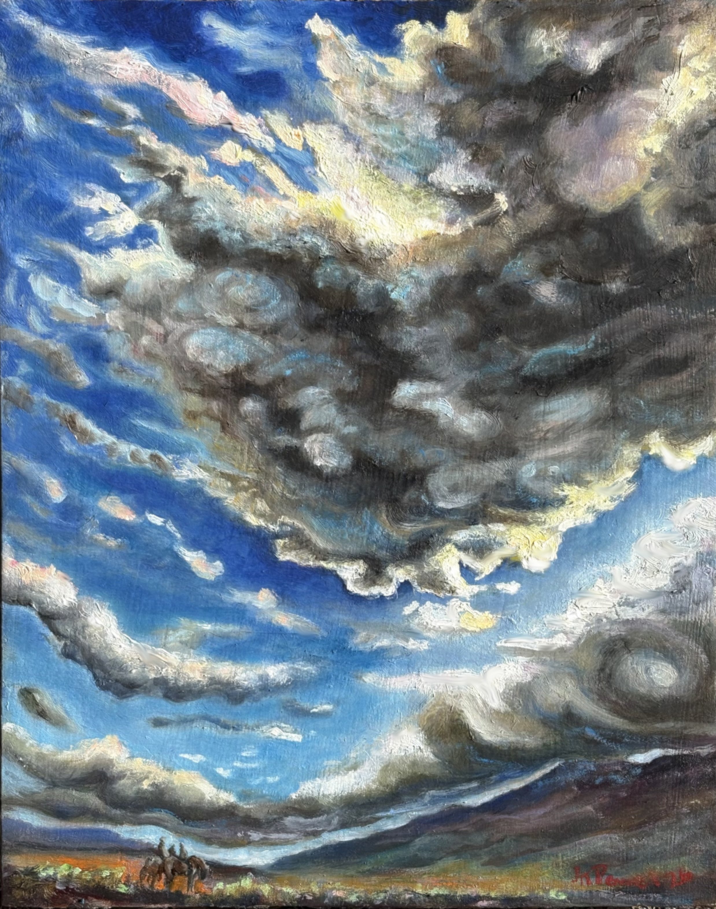 Clouds: Adventure on the Horizon, 2026, oil on board.  8x10 (2026PDX11) NFS