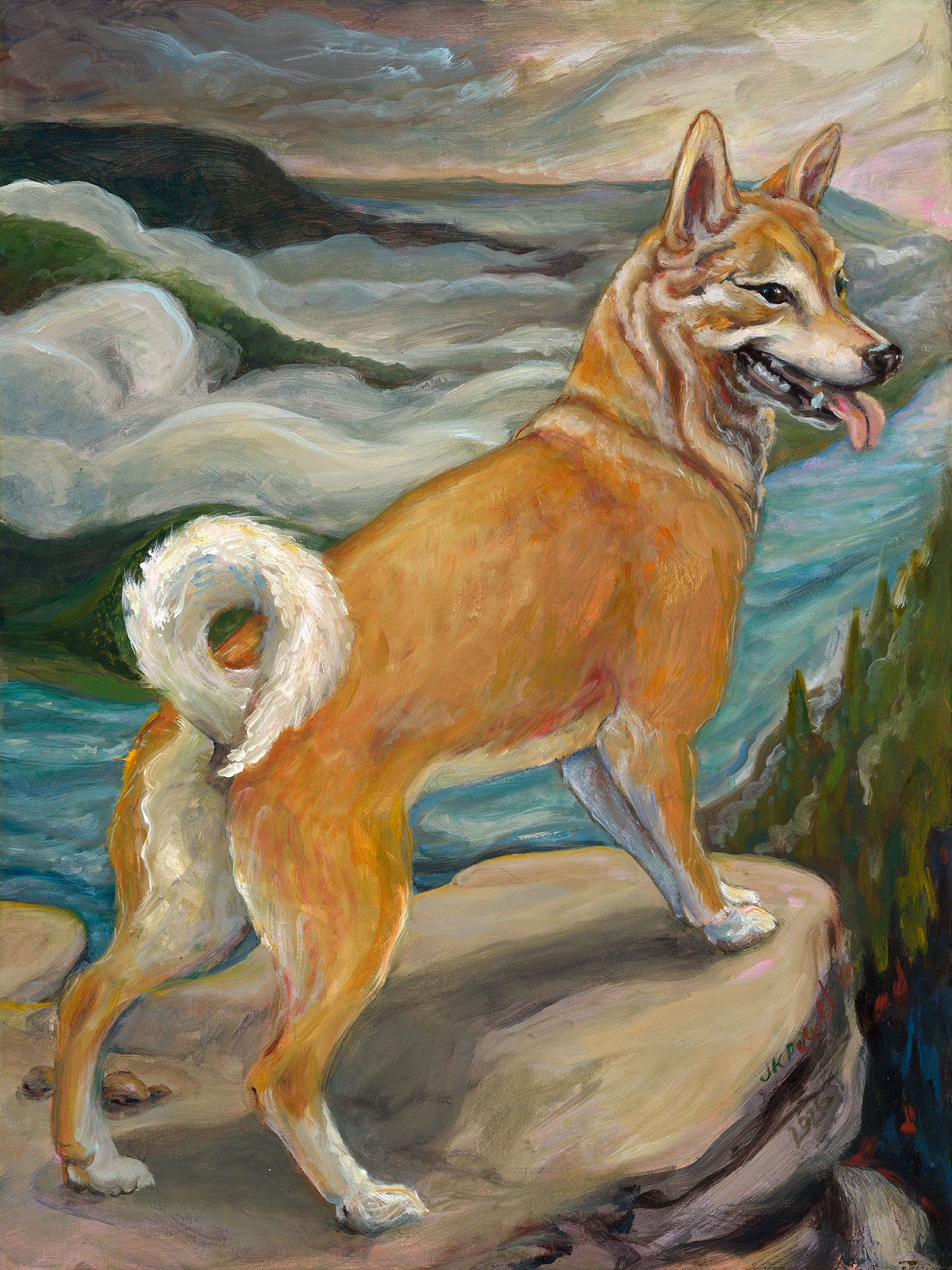 Adventure Buddy, 2026. 12"x16" oil on panel (2026PD01)  Sold