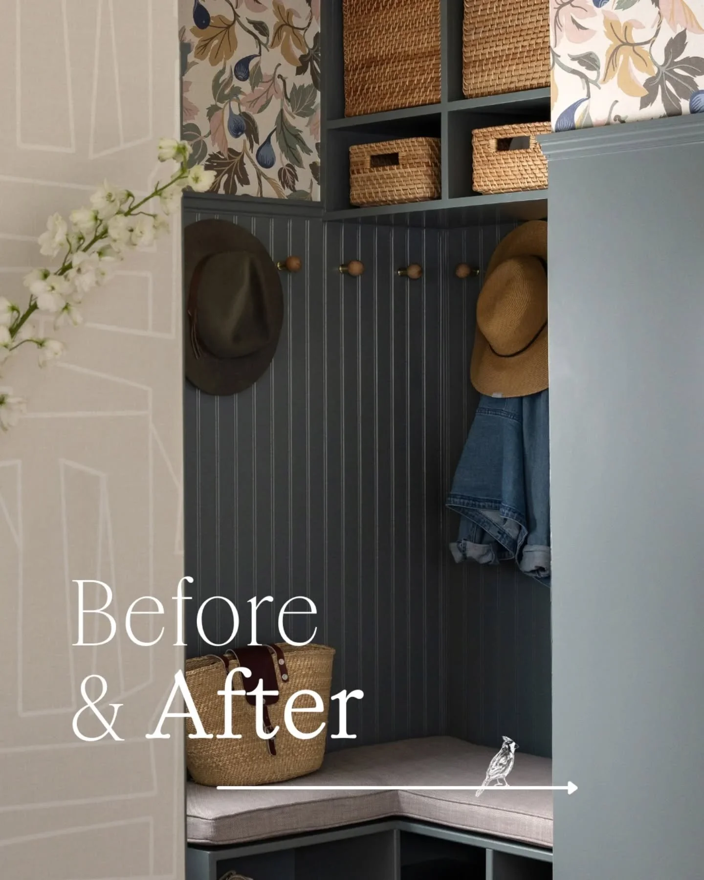 The mudroom is one of the hardest-working spaces in any home. Even in a small area, you can have both style and function.

Before, this back entry was cluttered and underutilized&mdash;no real storage, no system, and nowhere to sit when coming and go