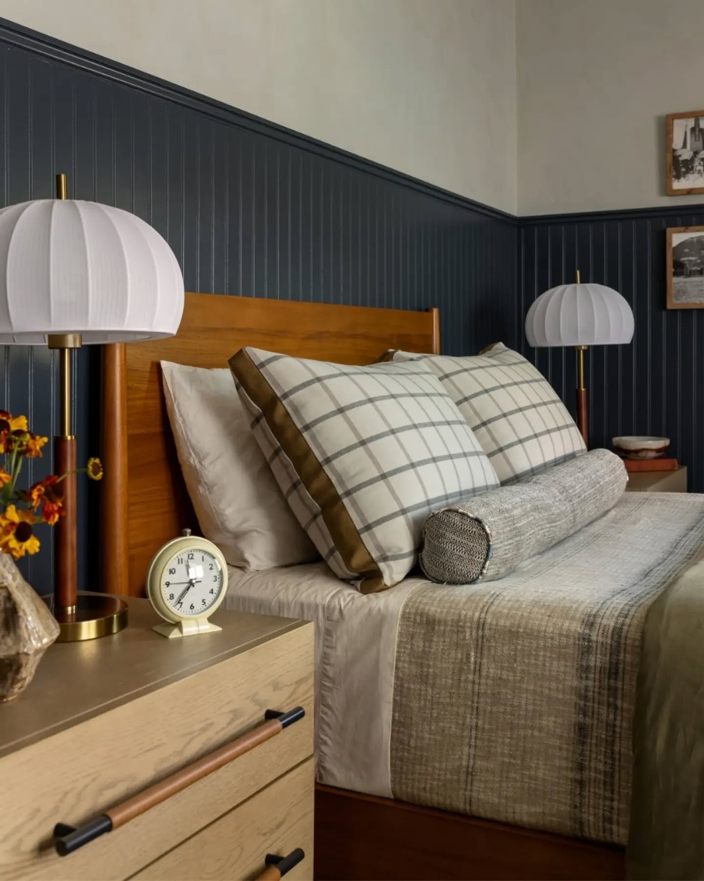 It&rsquo;s all in the details.

A beautifully designed bedroom isn't about one statement piece. It's the thoughtful layering that makes it feel complete.

These custom box pillows feature a classic windowpane flannel that adds warmth and a sense of c