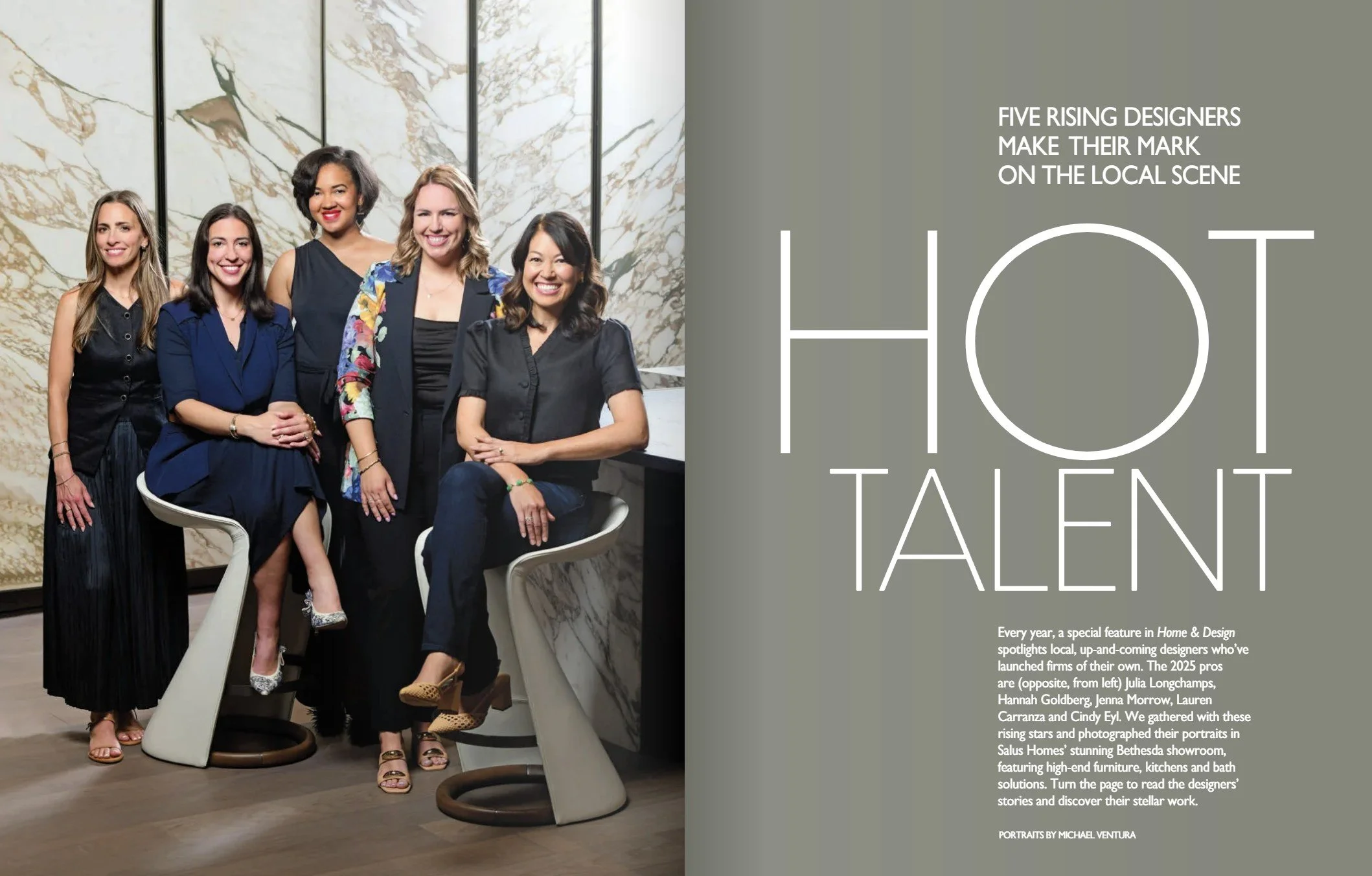 Named Hot Talent 2025 by Home &amp; Design Magazine