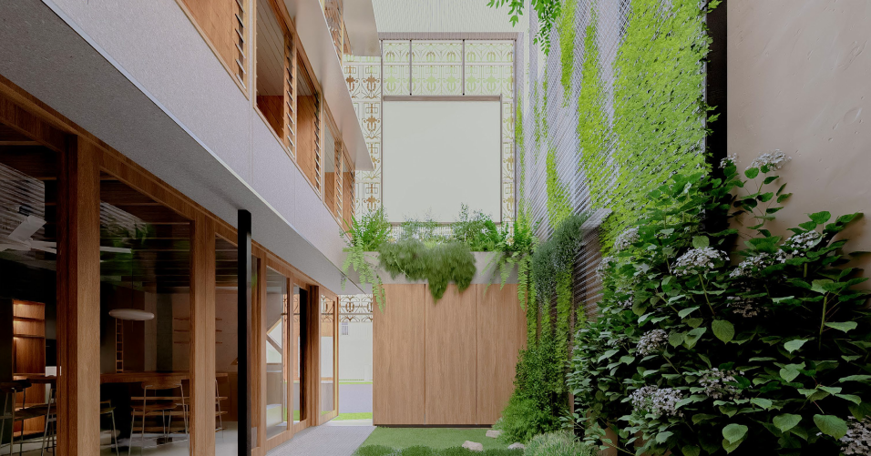 Courtyard render