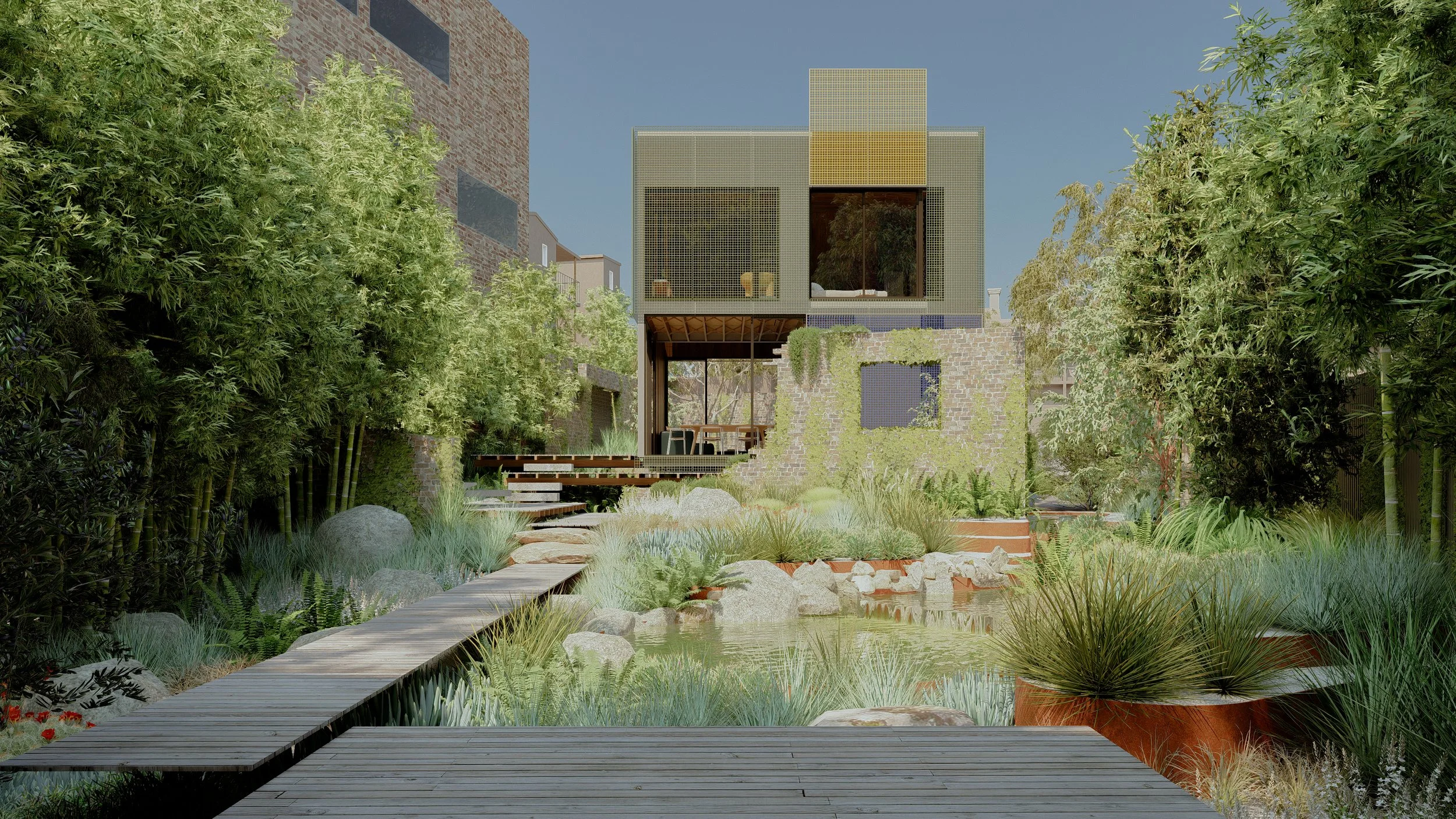 backyard render