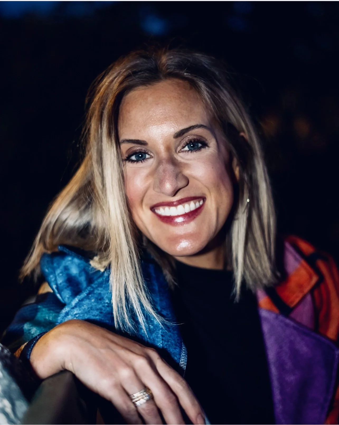 Close up in rainbow coat.jpg